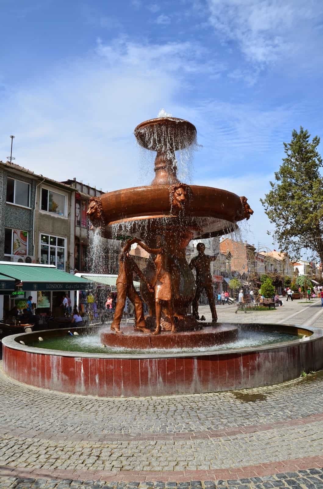 Fountain on Saraçlar Street in Edirne, Turkey