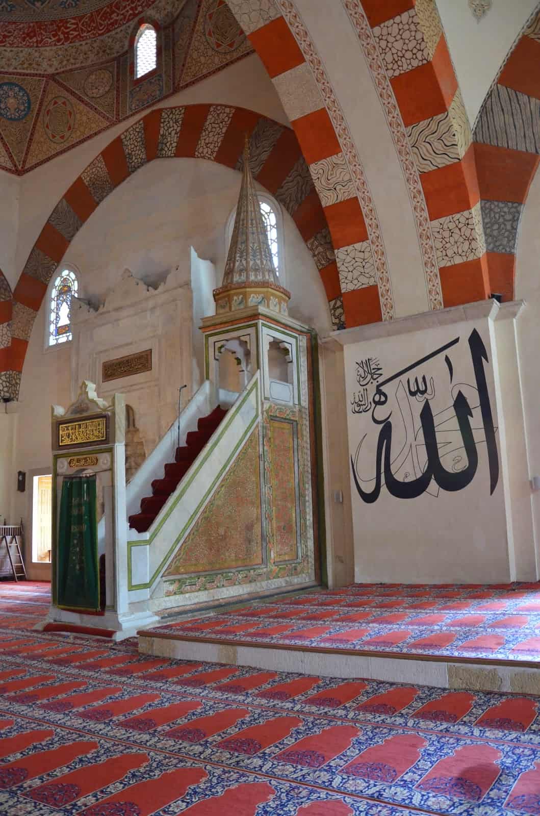 Minbar of the Old Mosque (Eski Cami) in Edirne, Turkey