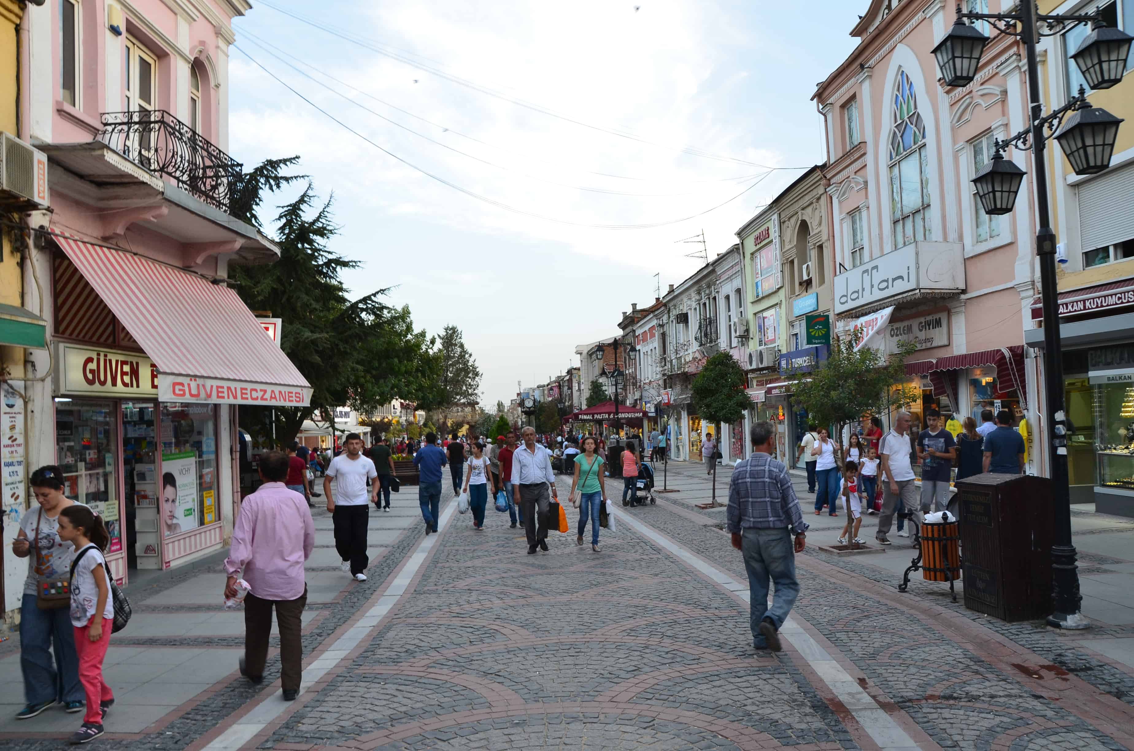 Saraçlar Street in Edirne, Turkey