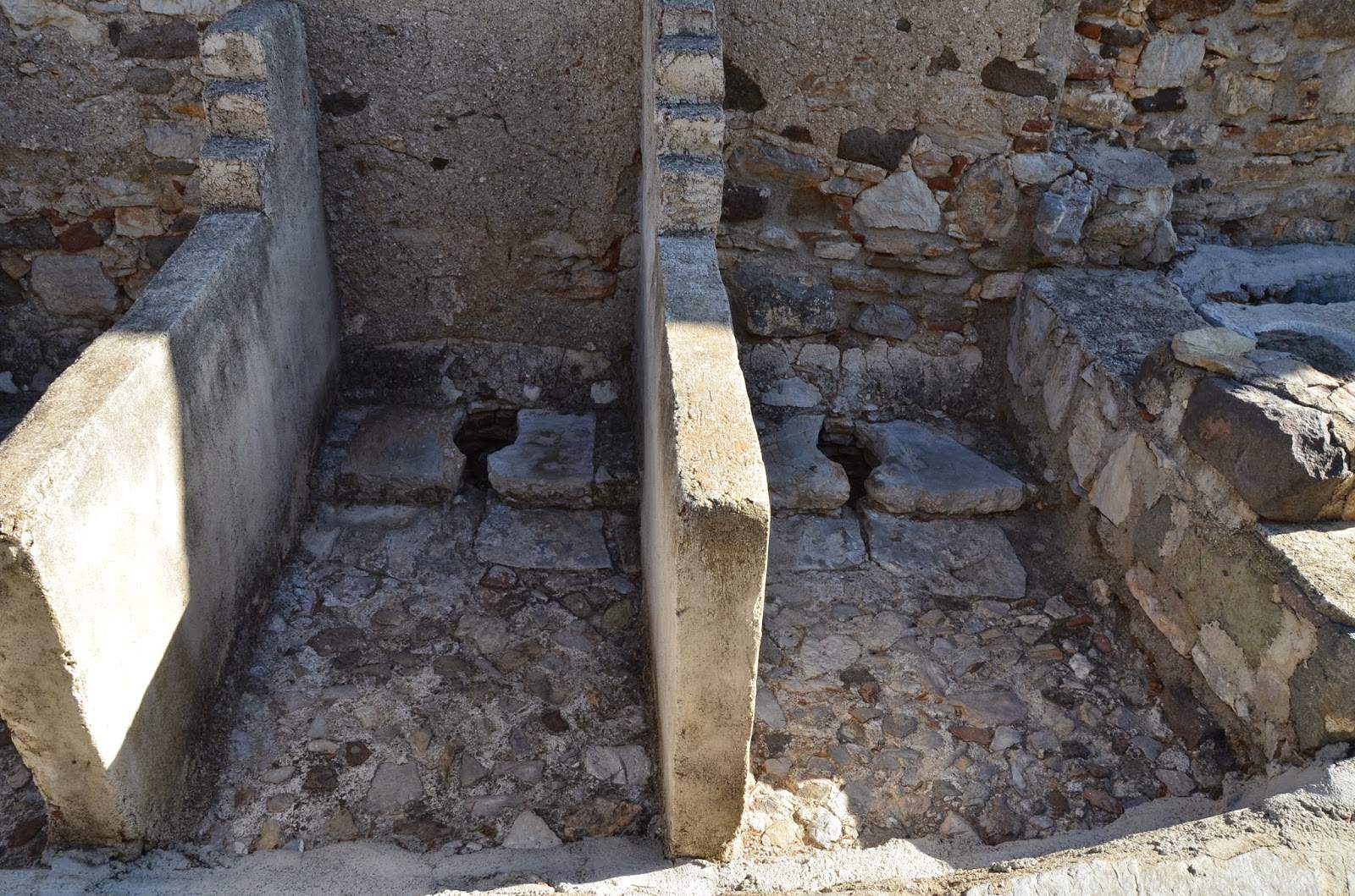 Latrines at Bodrum Castle in Turkey