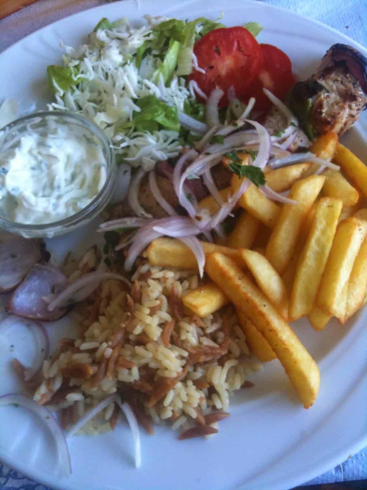 My lunch in Kos, Greece