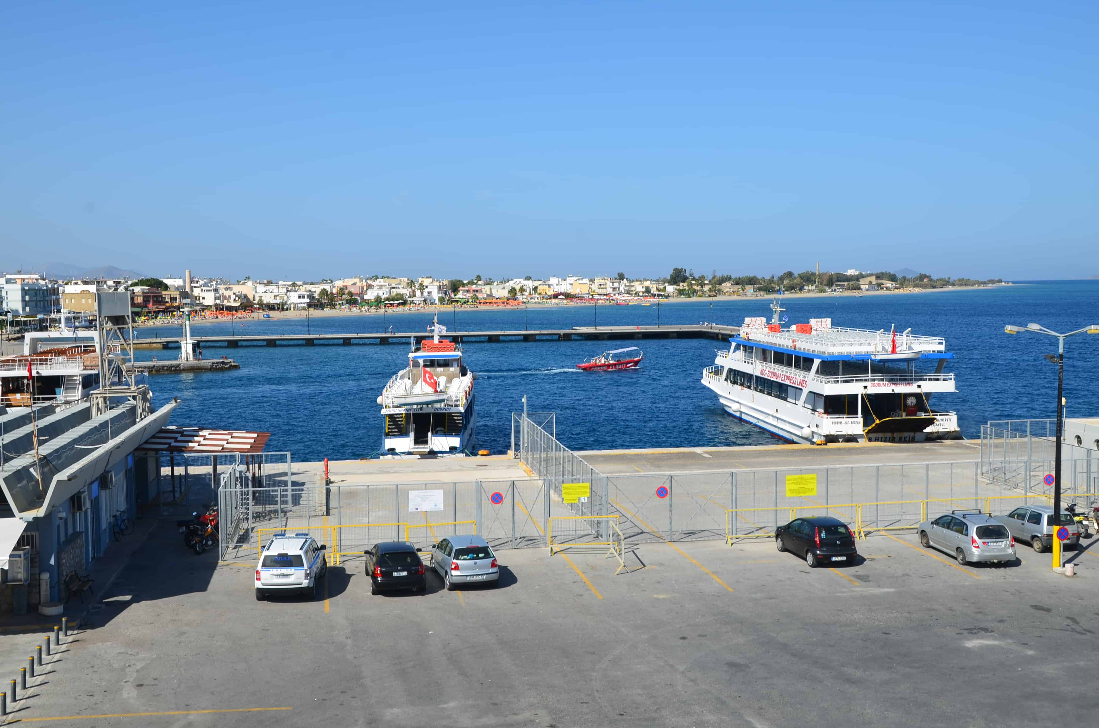Ferry terminal in Kos, Greece