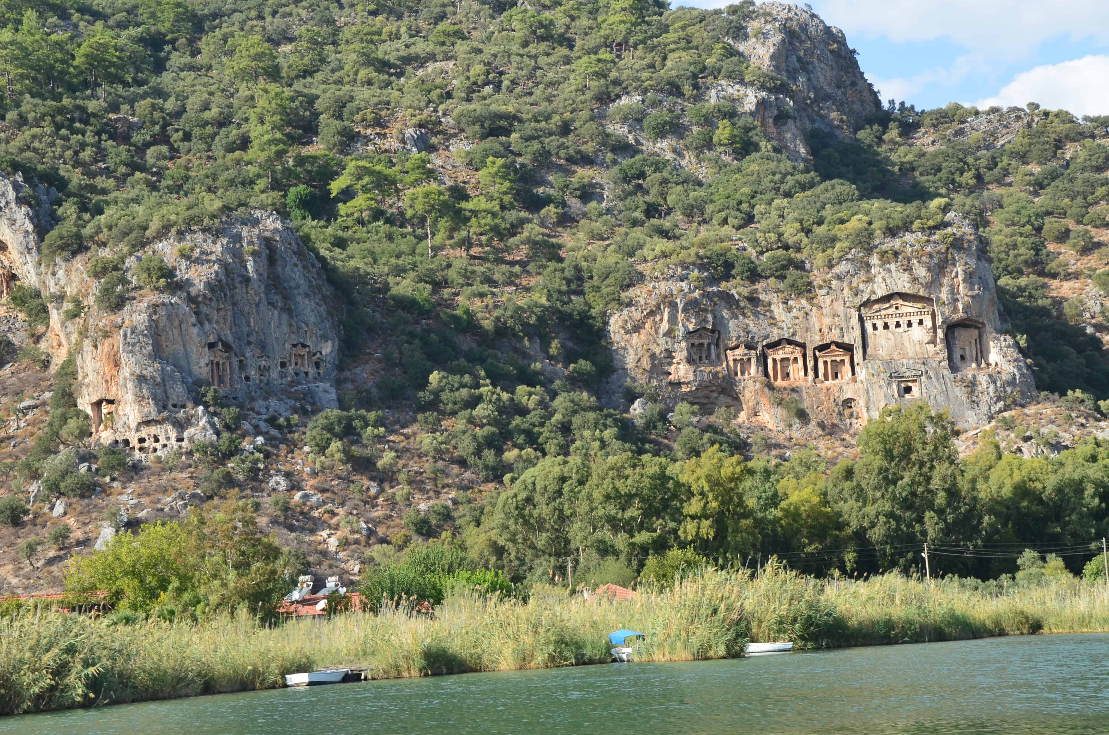 Rock-cut tombs at Kaunos, Turkey