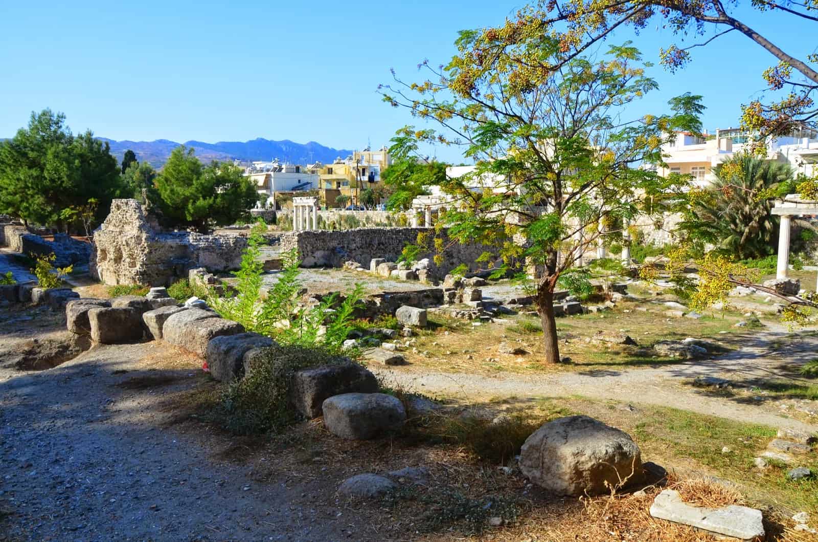 Western Excavation Area in Kos, Greece