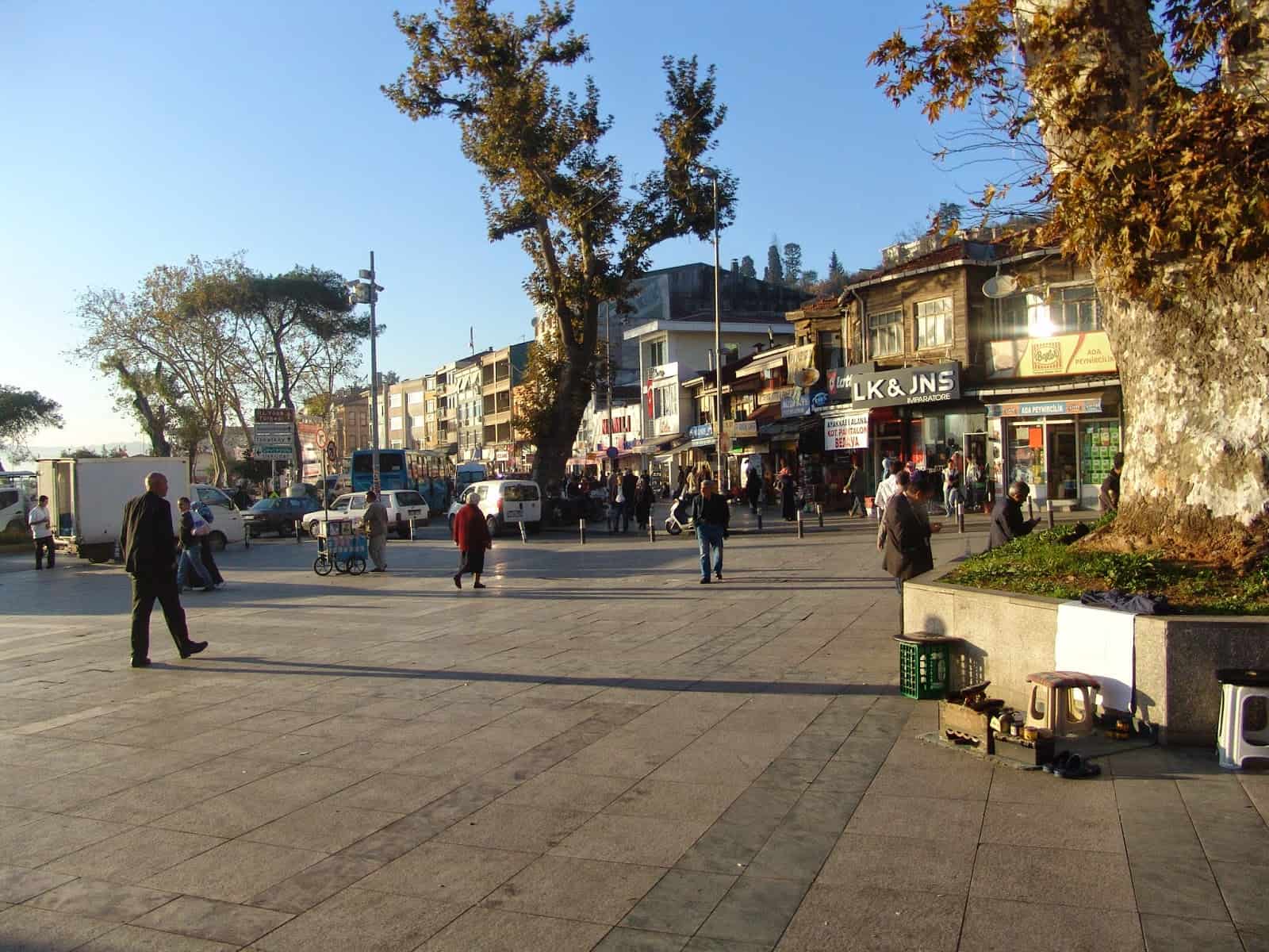Main square in Beykoz, Istanbul, Turkey