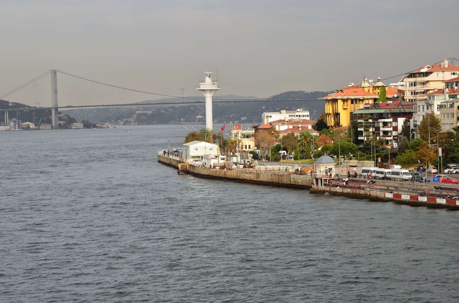 View to the north from Maiden's Tower in Üsküdar, Istanbul, Turkey