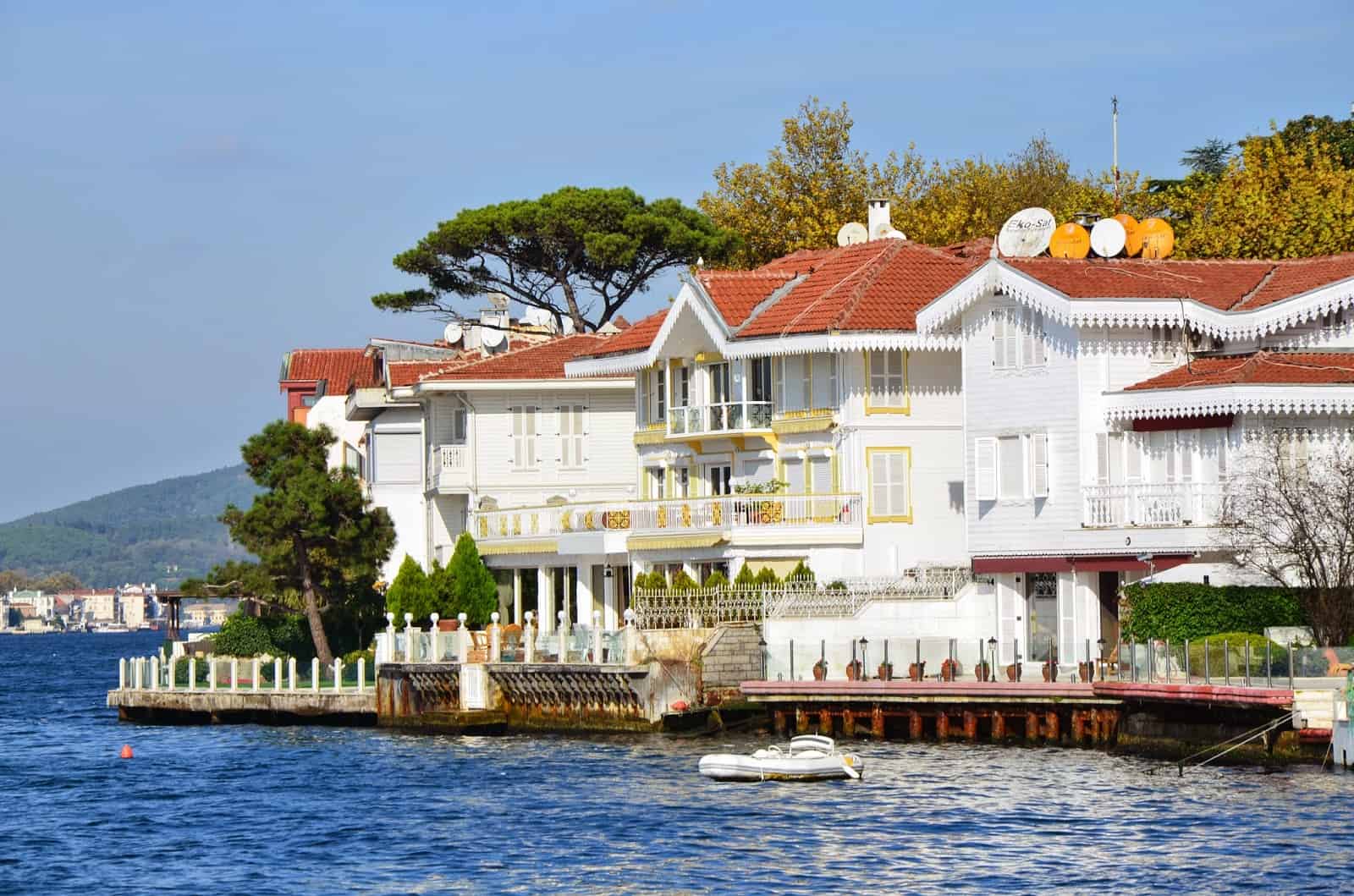 Seaside mansions in Kanlıca, Istanbul, Turkey