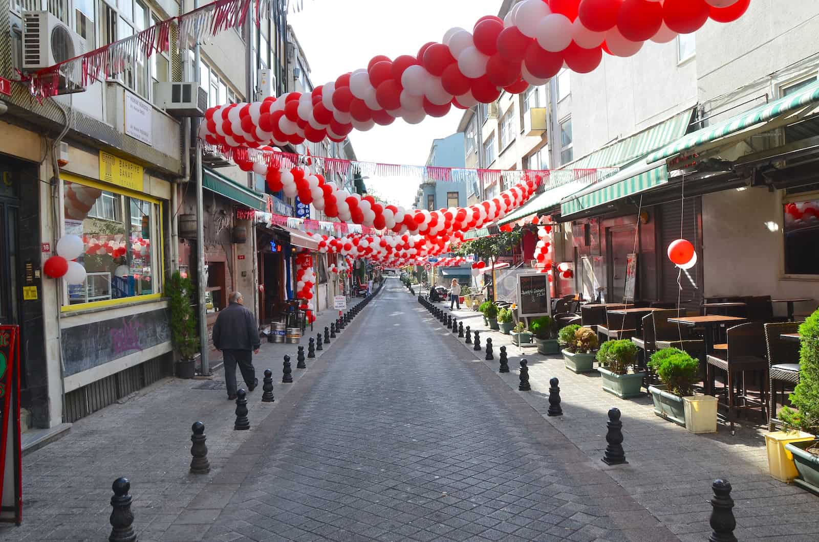 Kadife Street in Moda, Kadıköy, Istanbul, Turkey