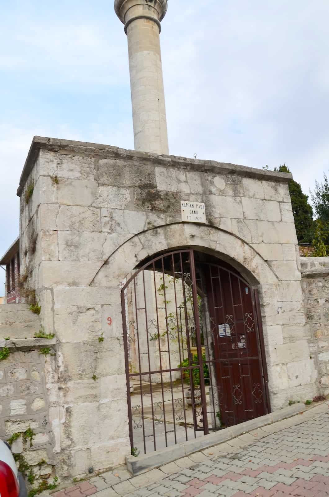 Entrance to the Kaptan Pasha Mosque