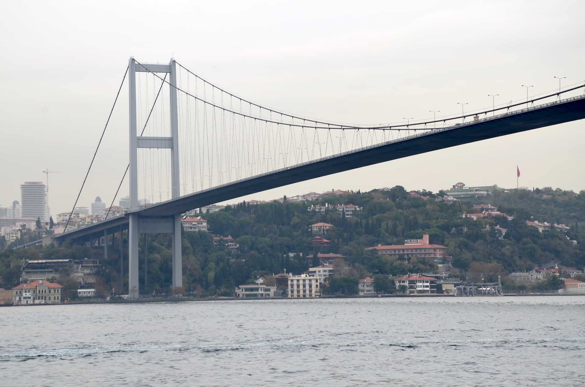 Bosporus Bridge from Kuzguncuk, Istanbul, Turkey