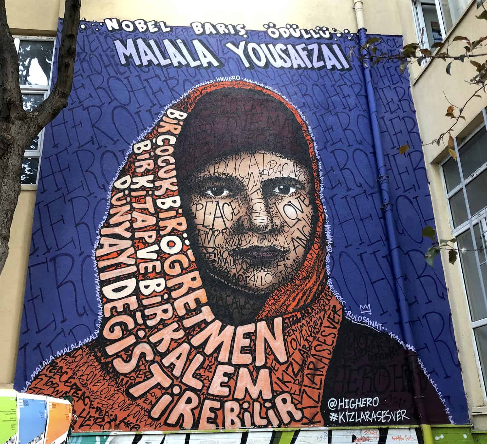 Malala mural