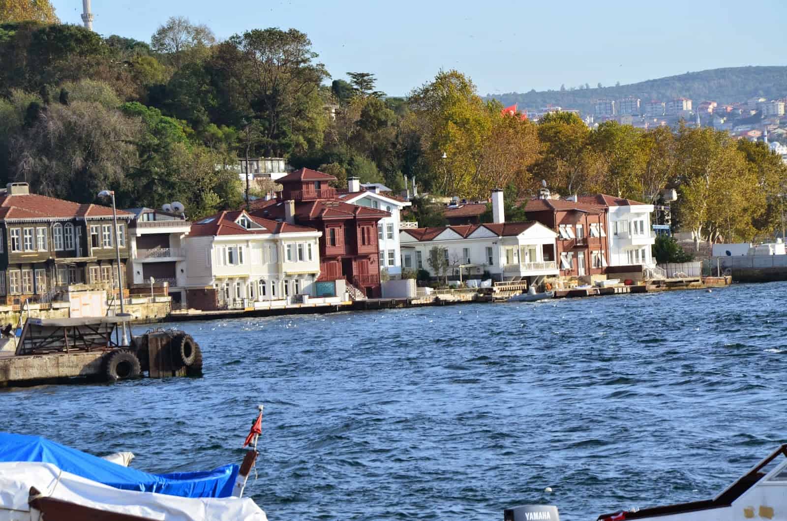 View from the seaside in Beykoz, Istanbul, Turkey