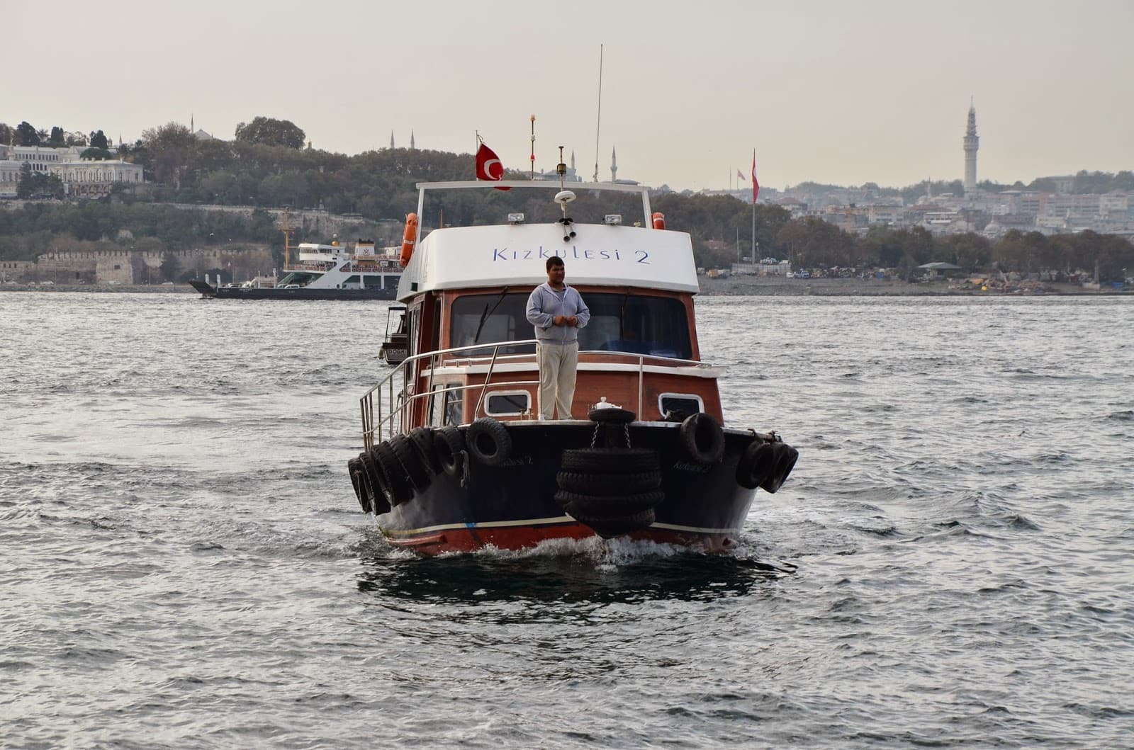 Boat to Maiden's Tower in Üsküdar, Istanbul, Turkey