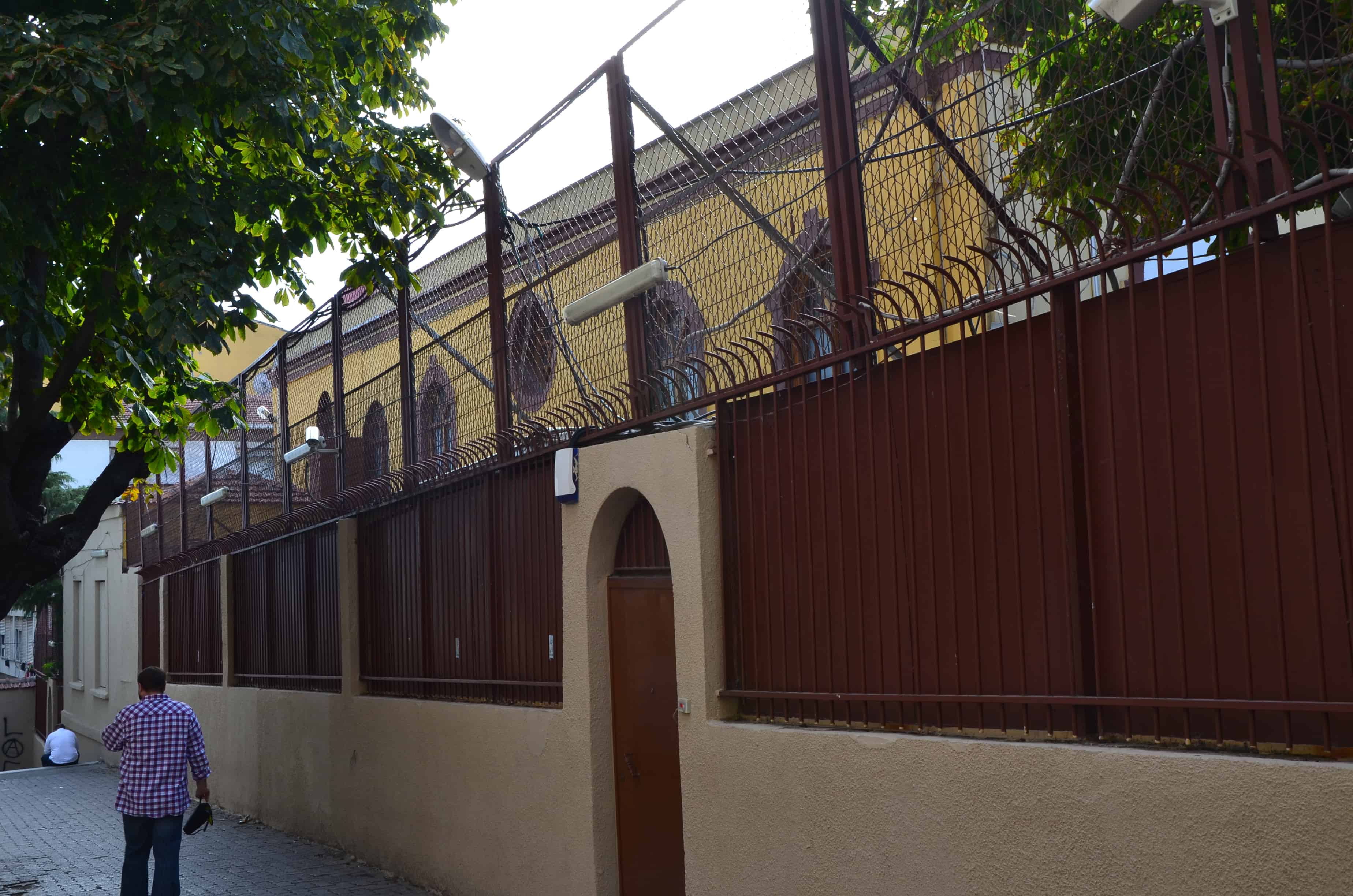 Gate to the Hemdat Israel Synagoguein Rasimpaşa, Kadıköy, Istanbul, Turkey