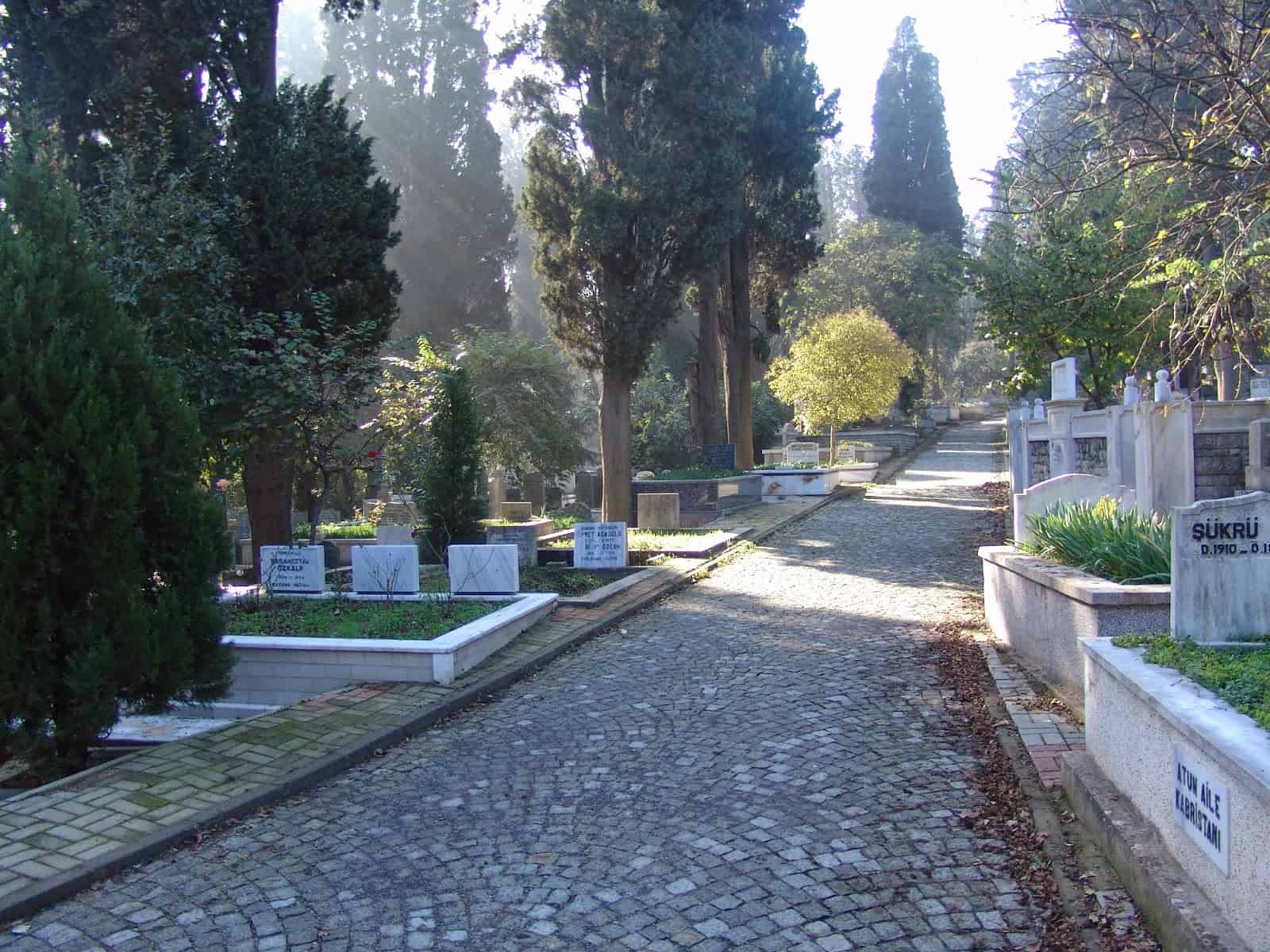 Karacaahmet Mezarlığı in Üsküdar, Istanbul, Turkey