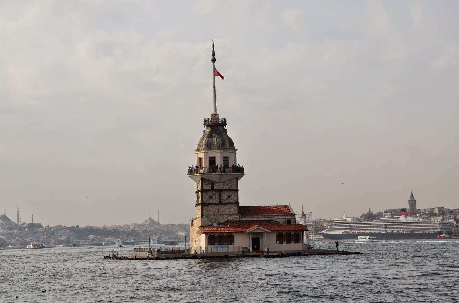 Maiden's Tower in Üsküdar, Istanbul, Turkey