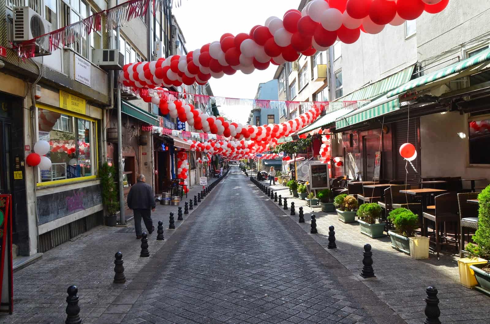 Kadife Street in Moda, Kadıköy, Istanbul, Turkey