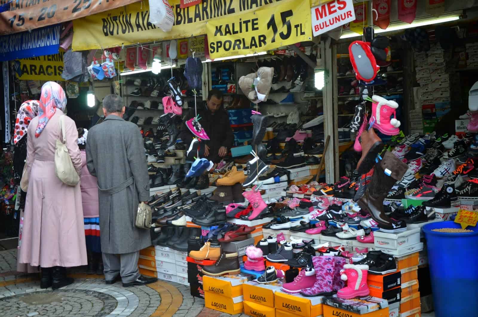 Shoe store in Üsküdar, Istanbul, Turkey