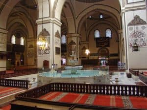 Ablutions fountain of the Grand Mosque in Bursa, Turkey