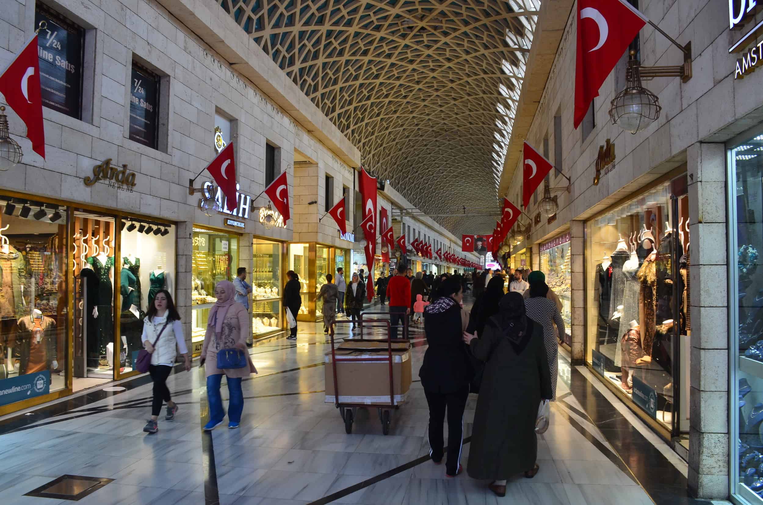 Covered Bazaar in Bursa, Turkey