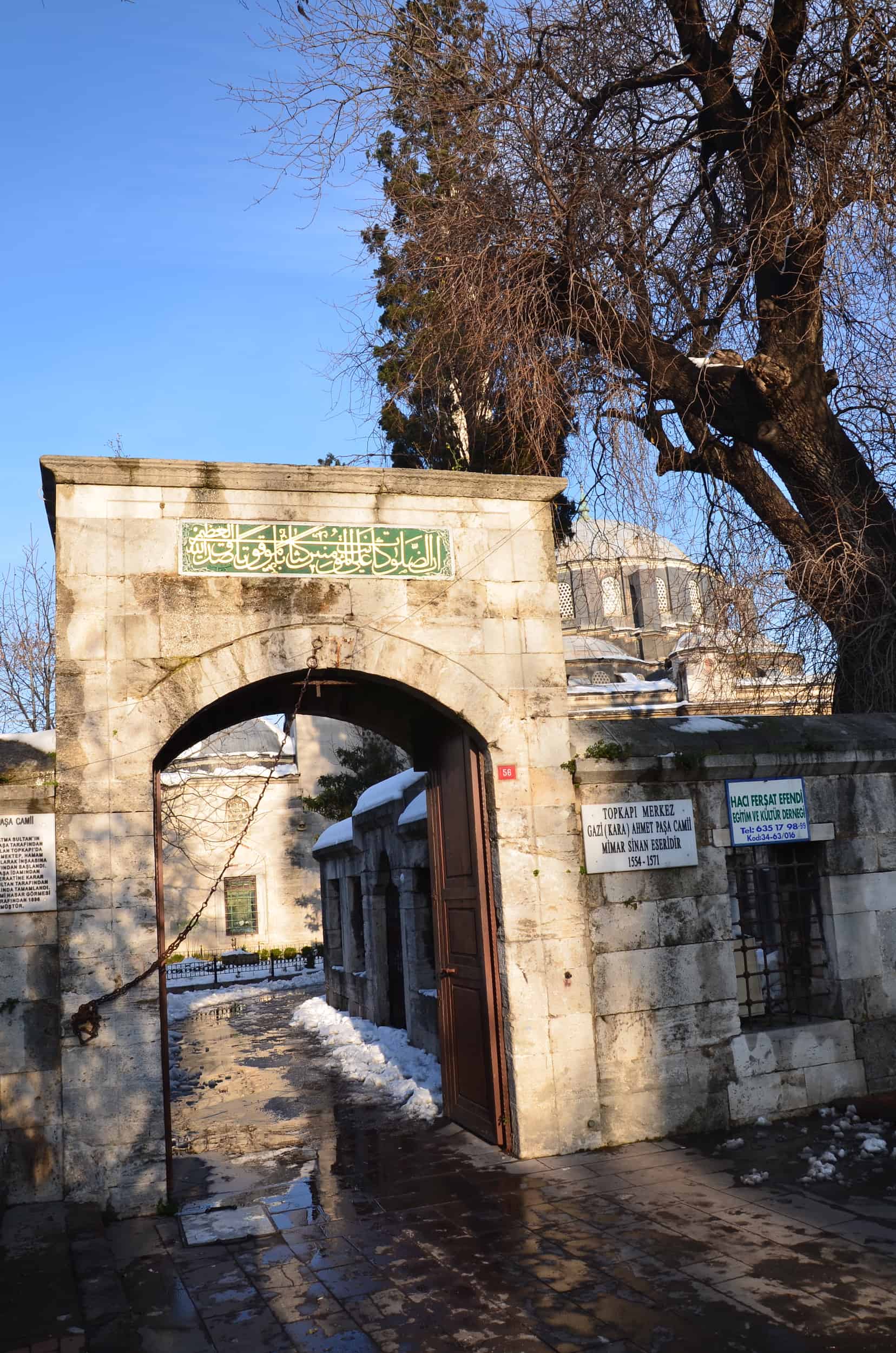 Gate to the Kara Ahmed Pasha Mosque