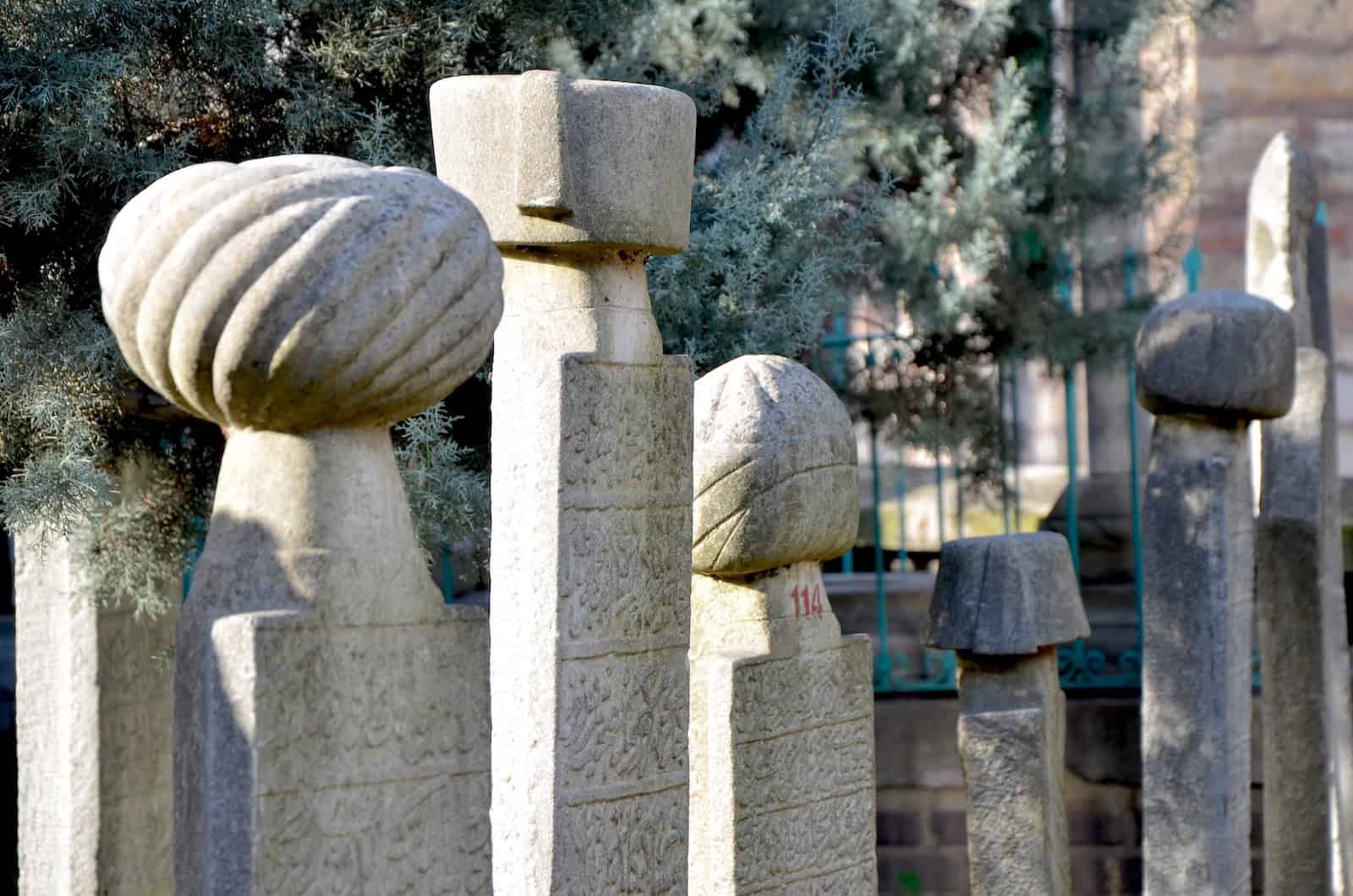 Ottoman cemetery at the tomb of Mustafa Devati