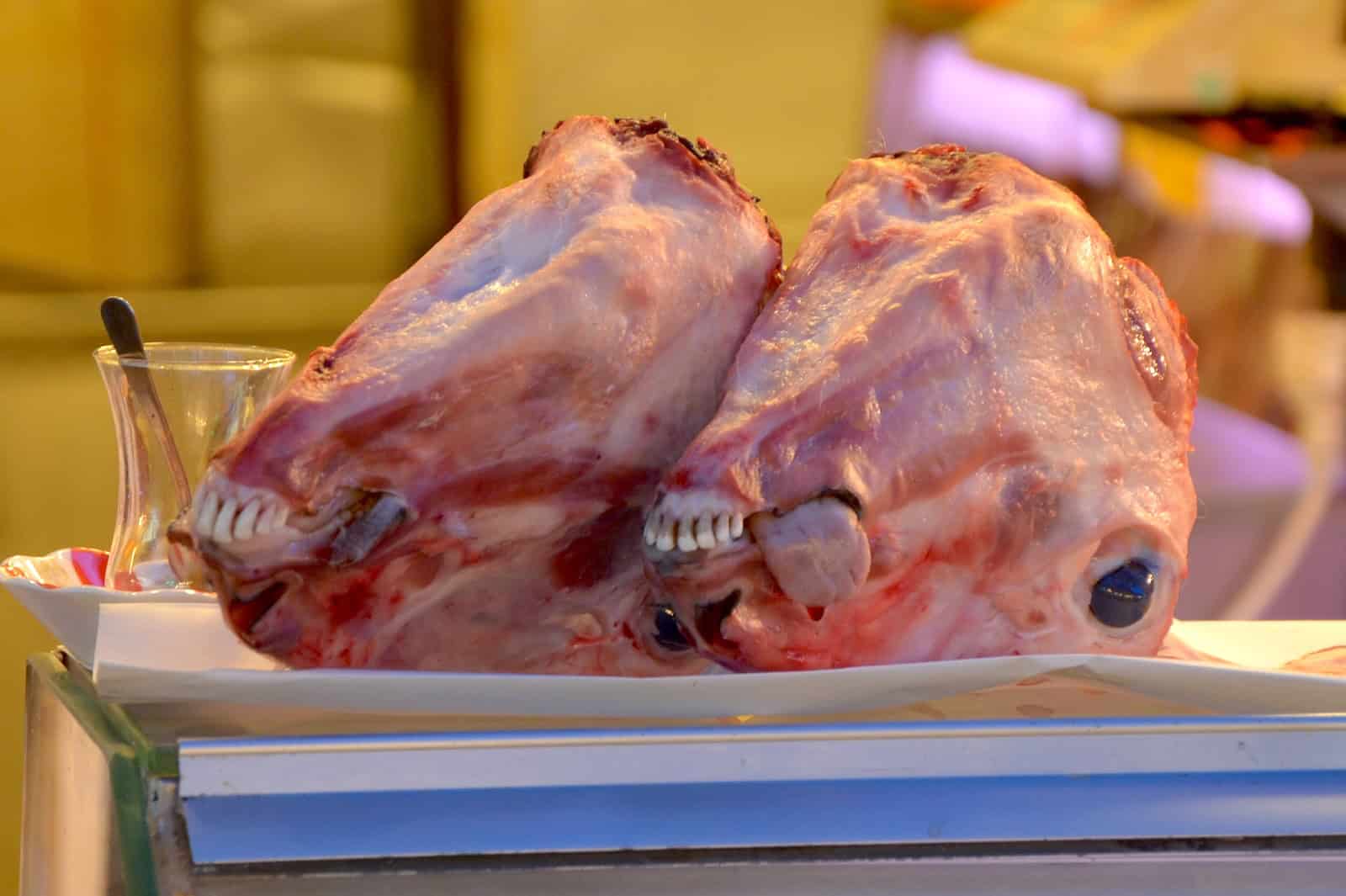 Butcher shop in Üsküdar, Istanbul, Turkey