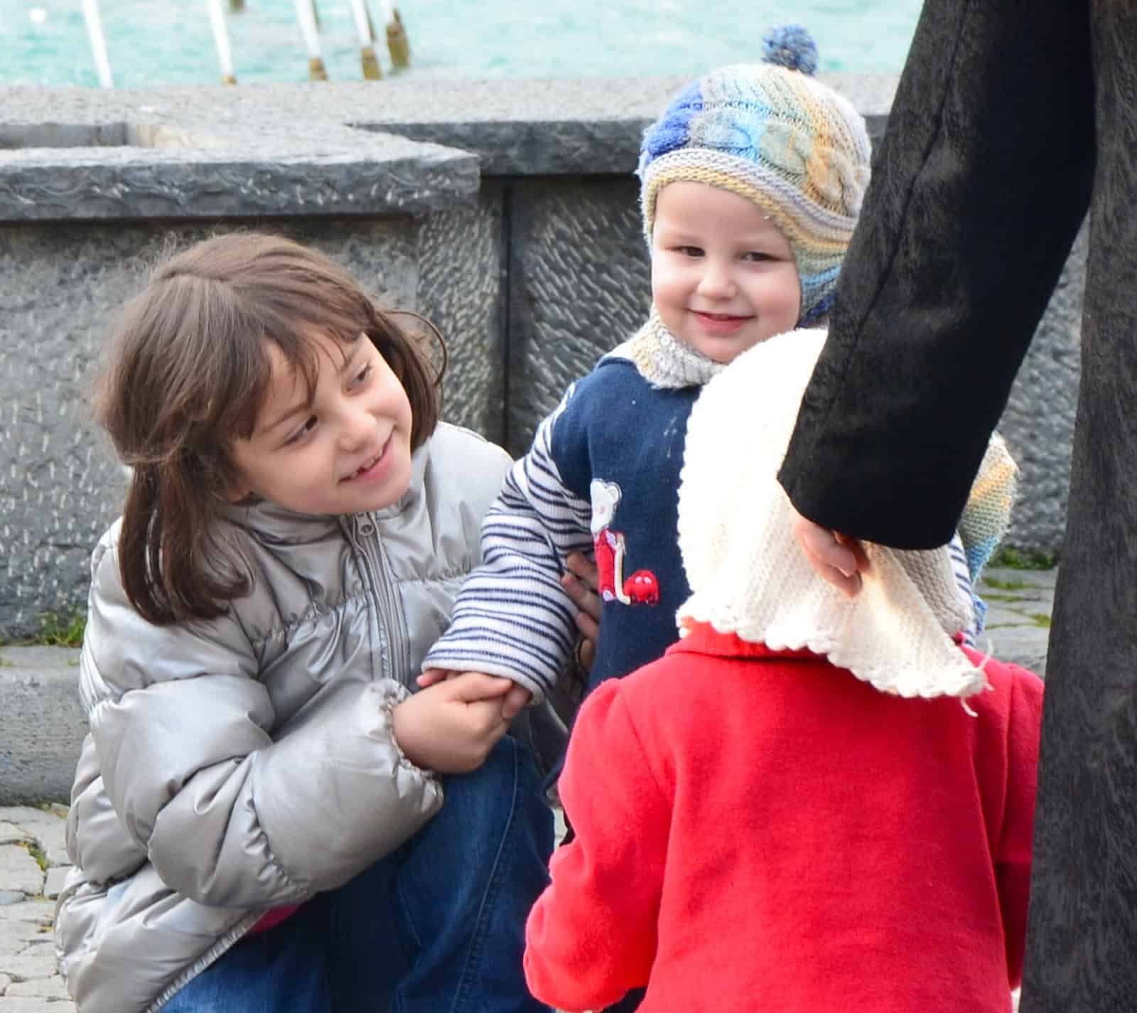 Children enjoying a day out