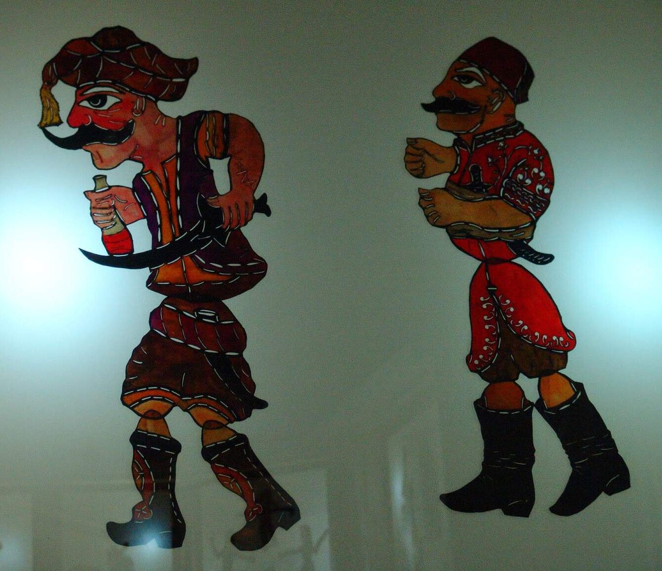 Shadow puppets at the Karagöz Museum in Çekirge, Bursa, Turkey