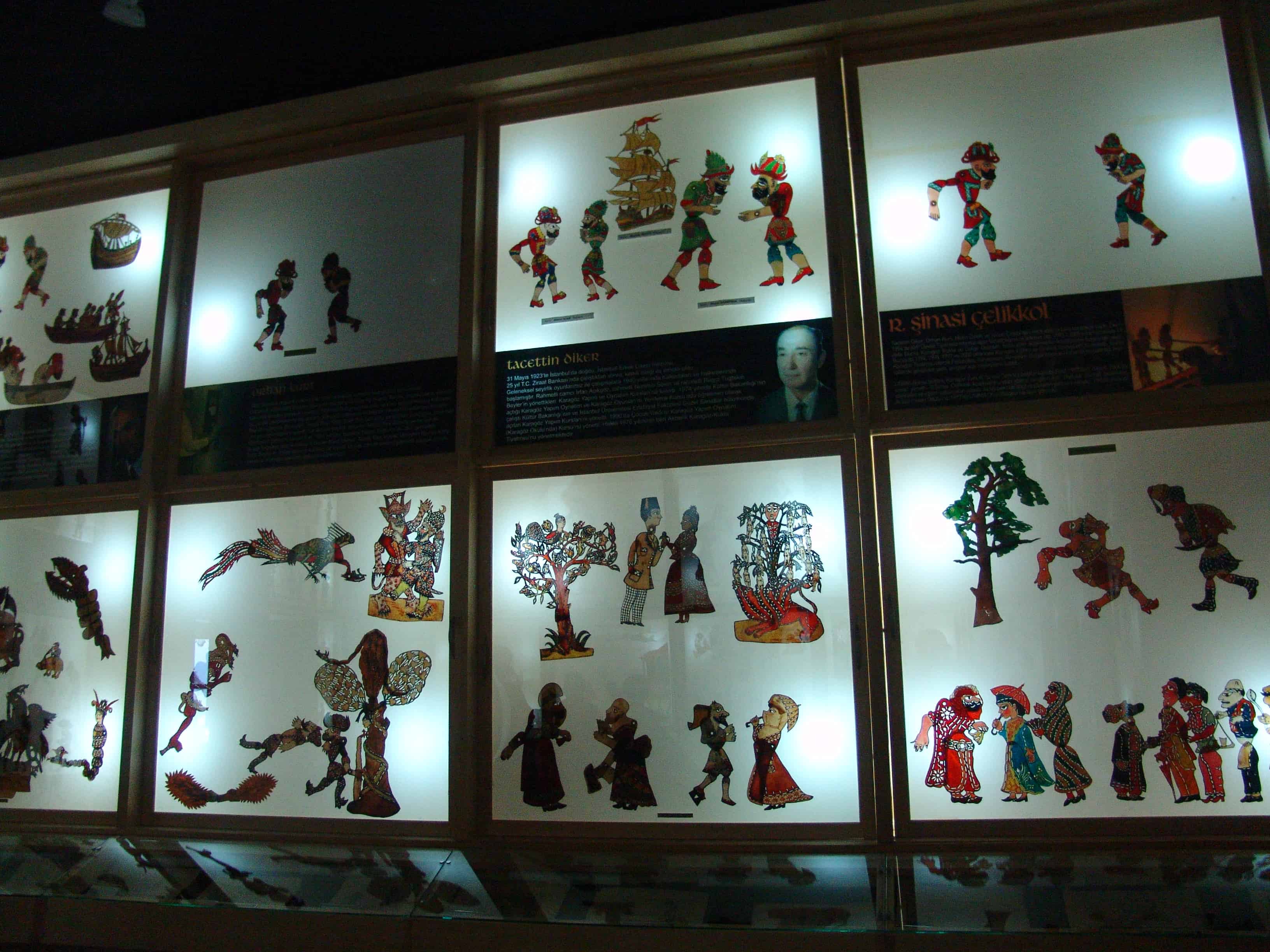 Shadow puppets at the Karagöz Museum