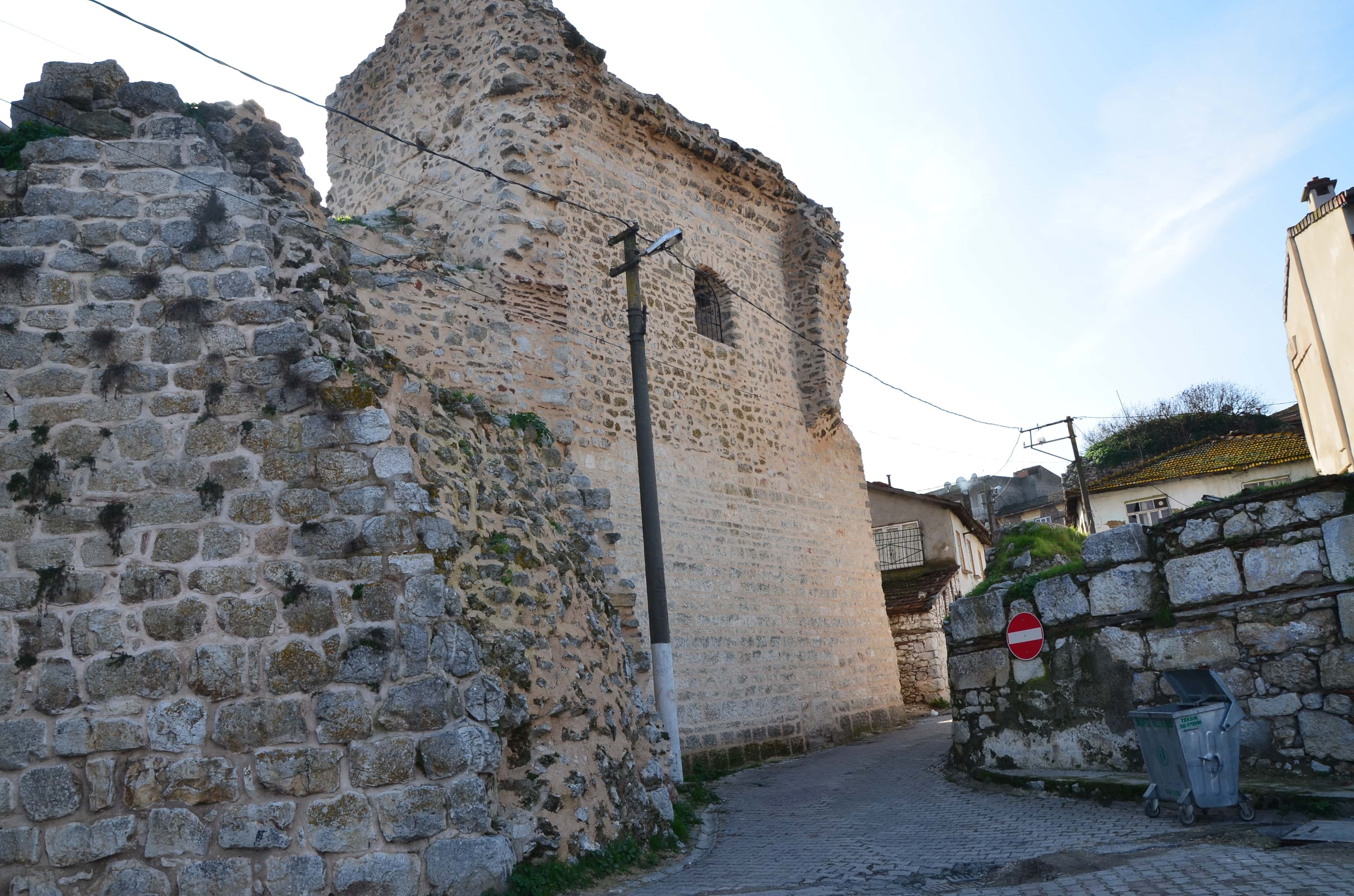 Old city walls in Gölyazı, Turkey