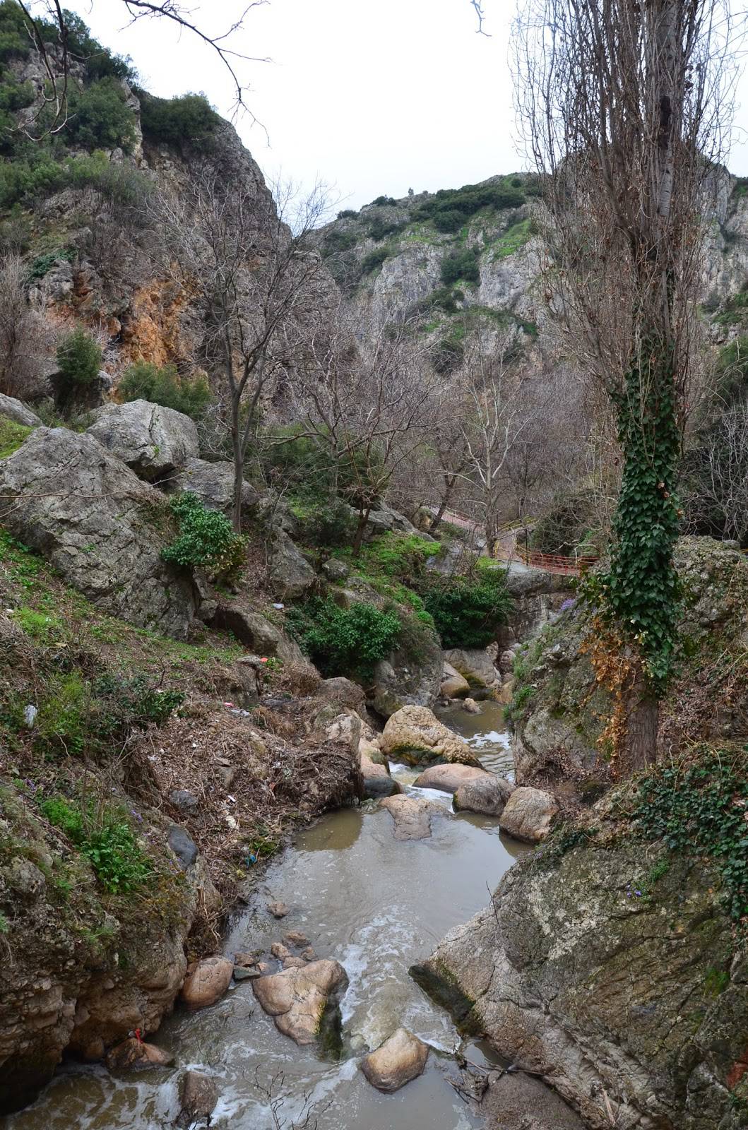 Creek in Bilecik Gorge in Bilecik, Turkey