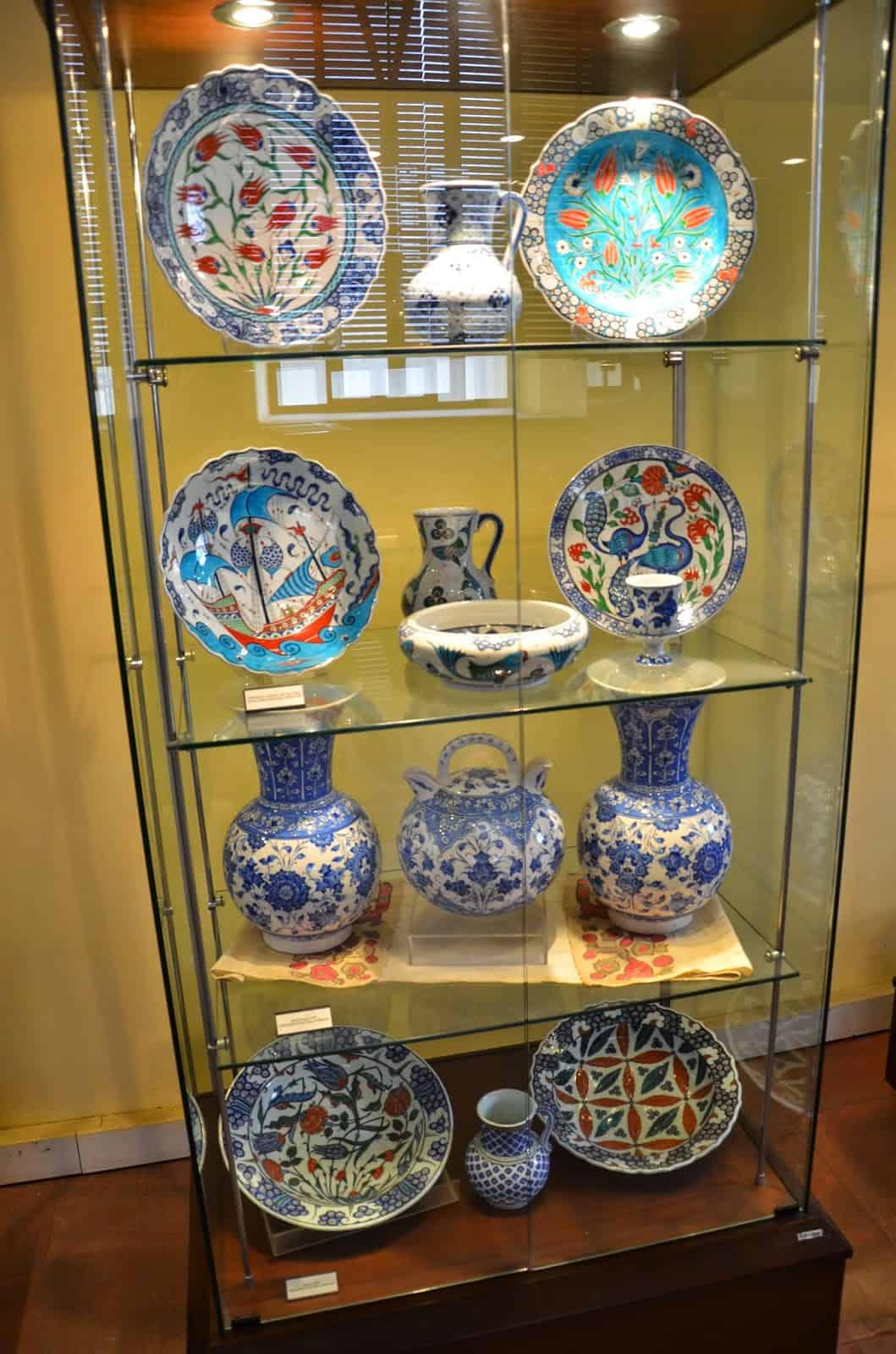 Kütahya ceramics at the Tile Museum in Kütahya, Turkey