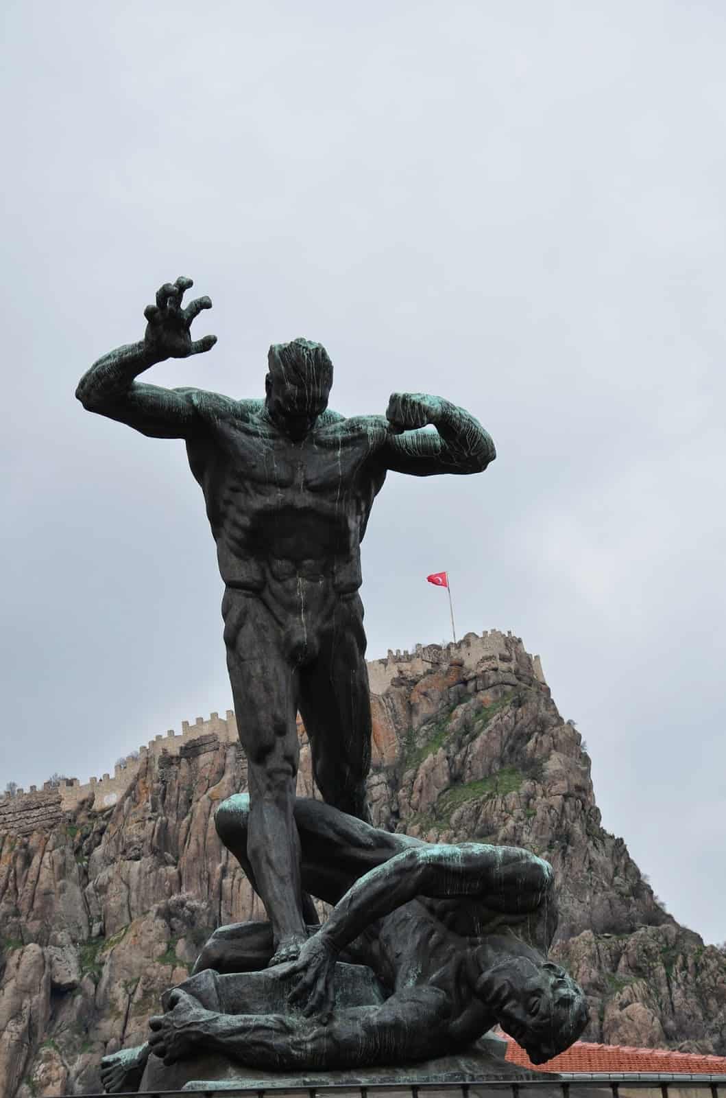 Victory Monument in Afyon, Turkey