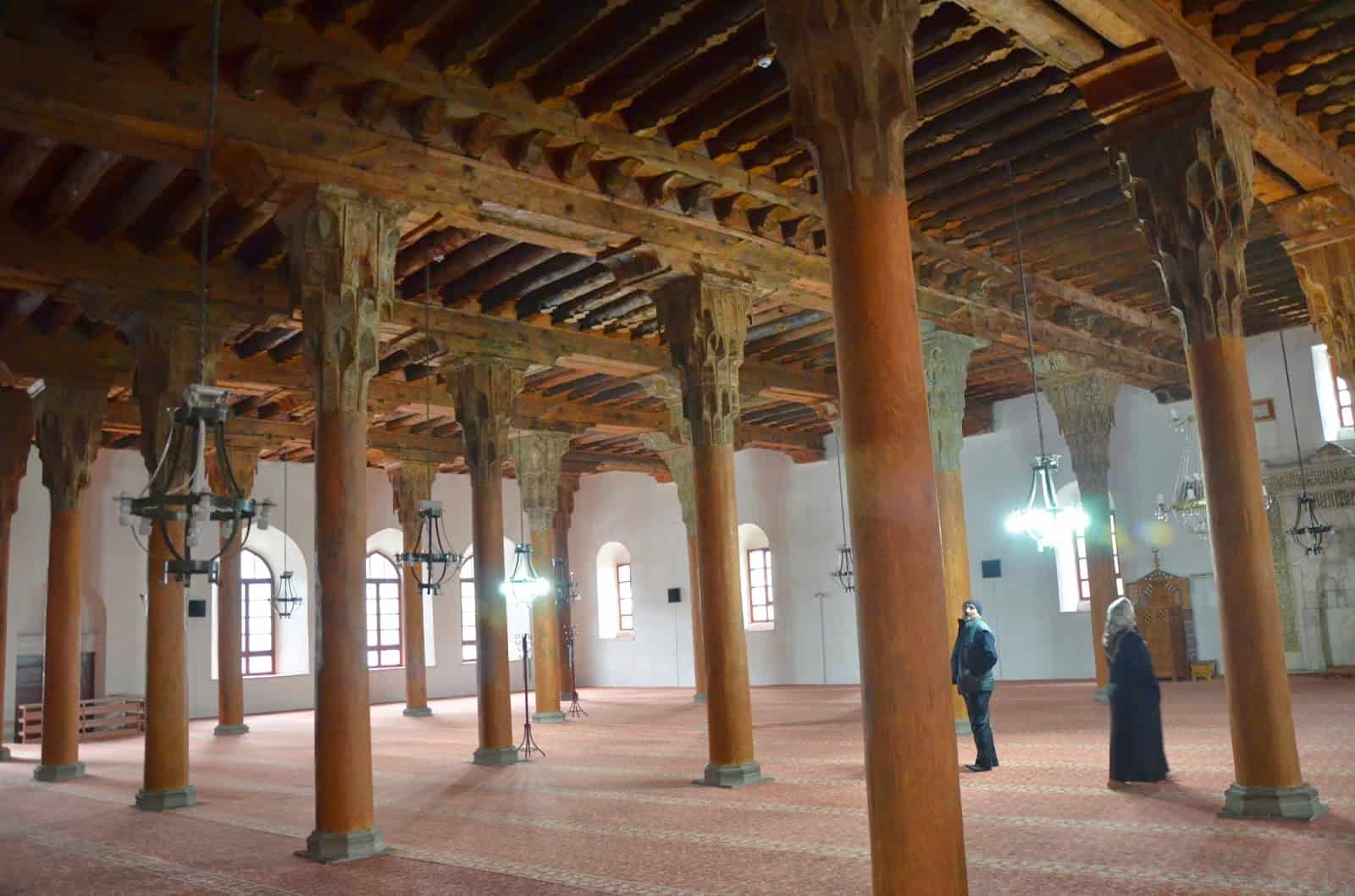 Prayer hall of the Great Mosque in Afyon, Turkey