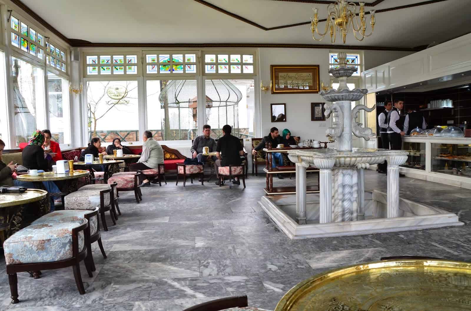 Café at Büyük Çamlıca Tepesi in Istanbul, Turkey