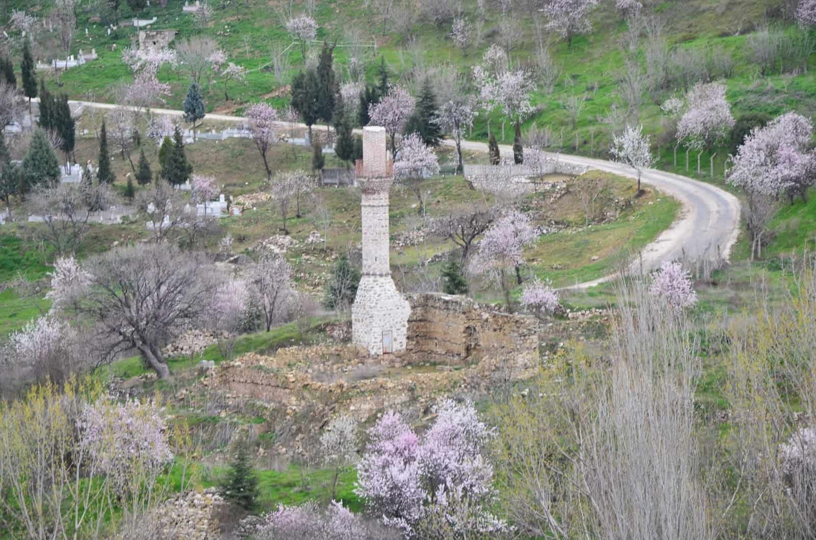 Broken minaret in Bilecik, Turkey