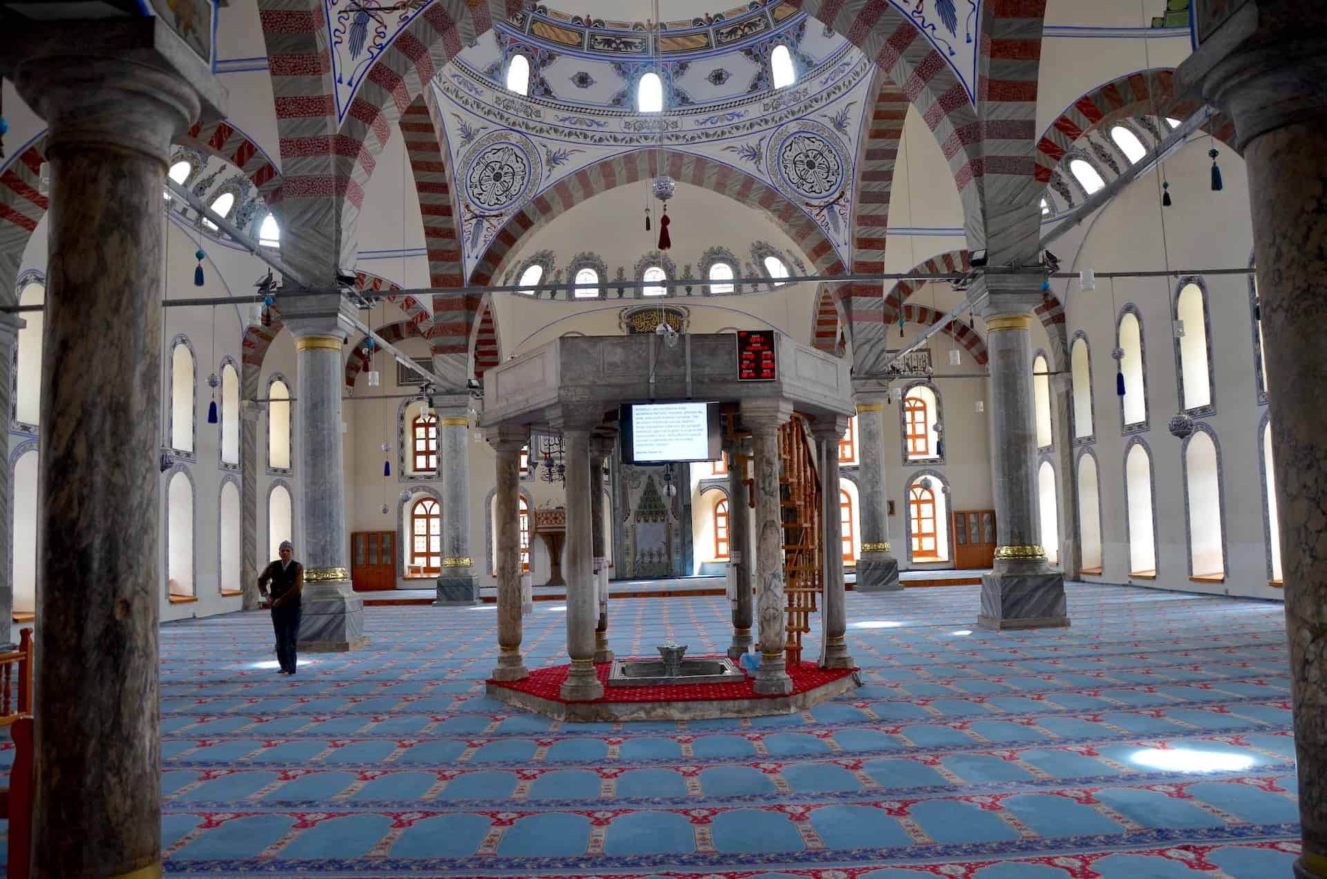 Prayer hall of the Great Mosque in Kütahya, Turkey