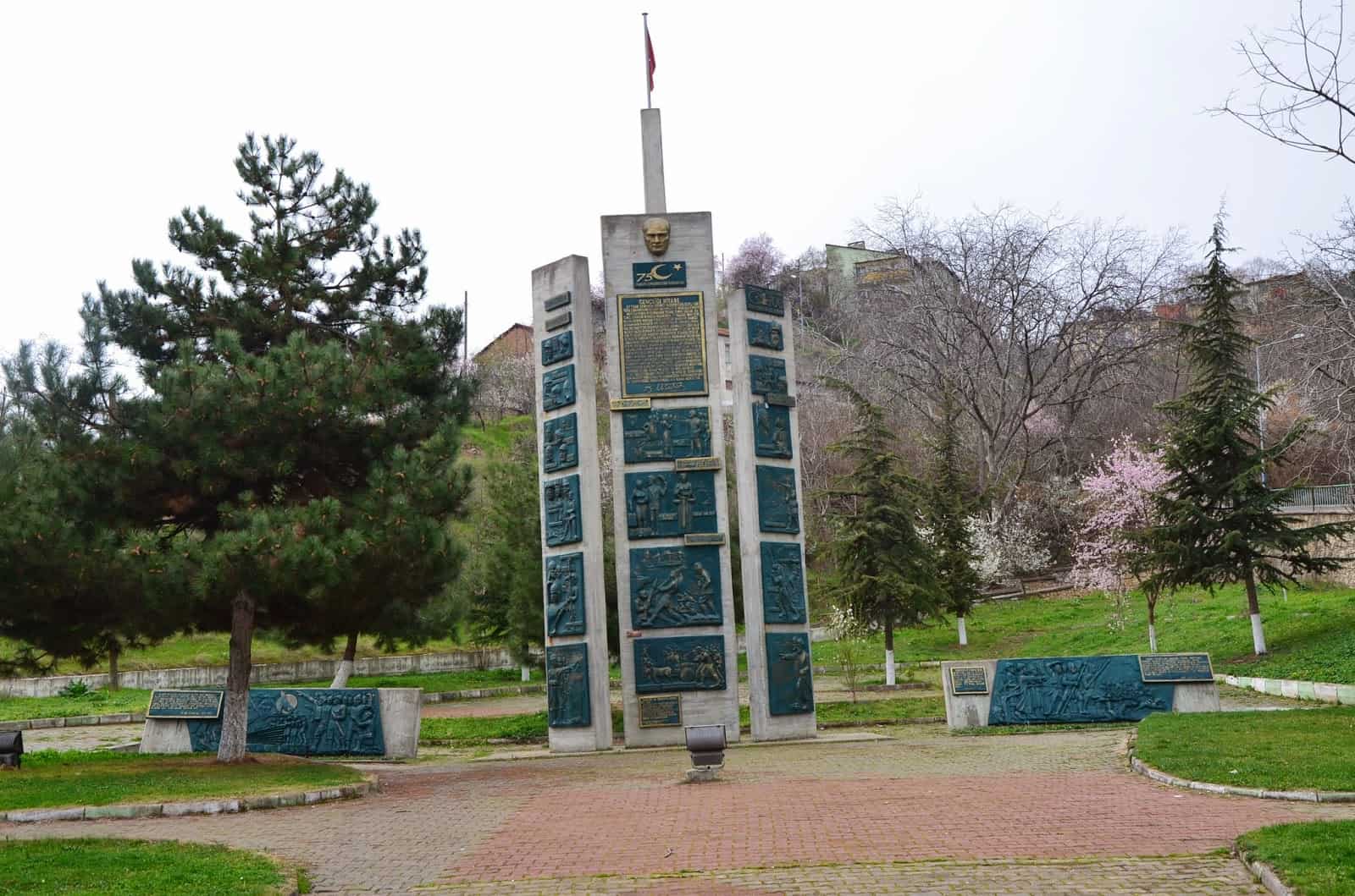 Turkish Republic monument in Bilecik, Turkey