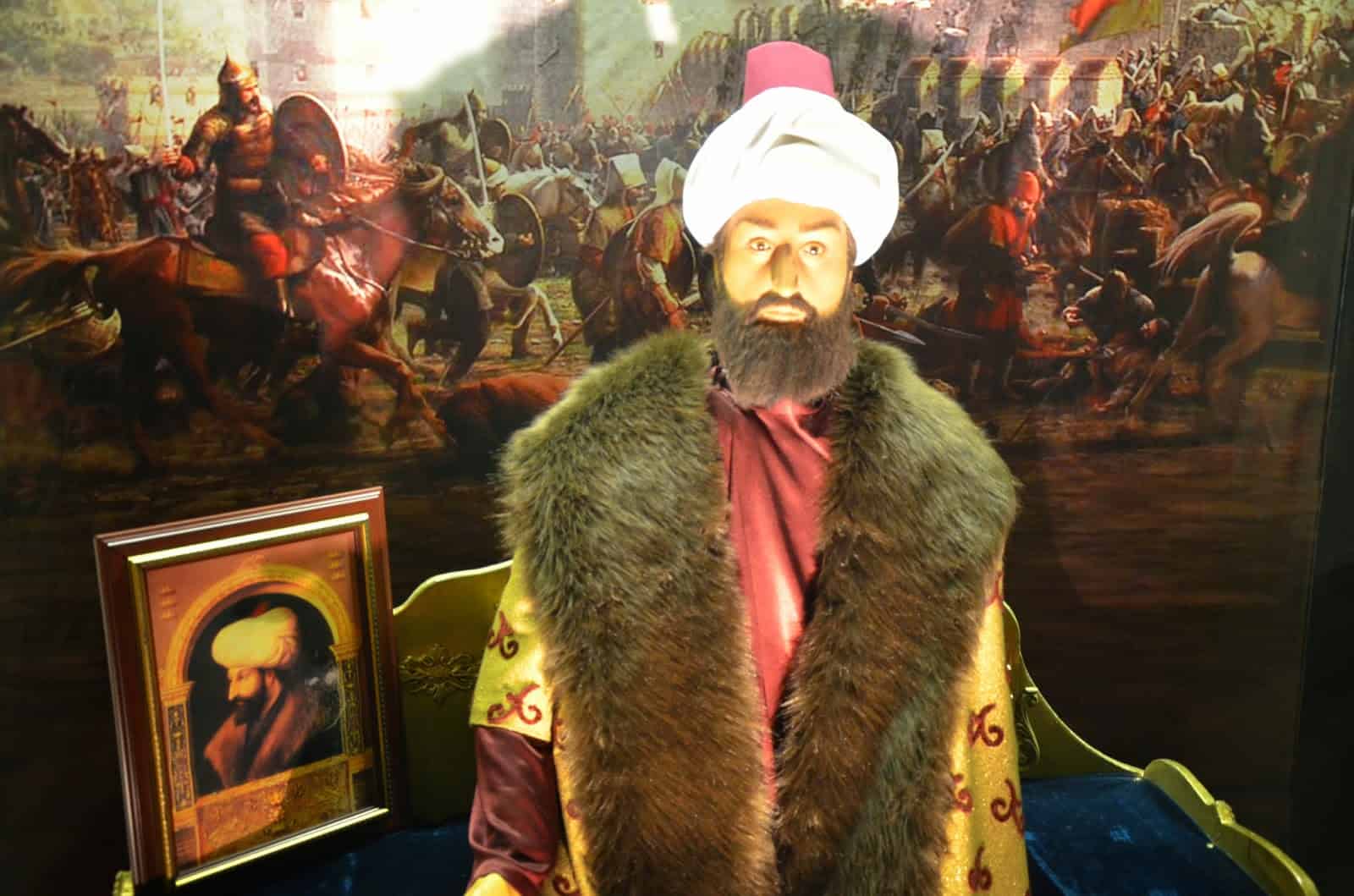 Mehmed the Conqueror at Jale Kuşhan Wax Museum at Istanbul Sapphire in Turkey