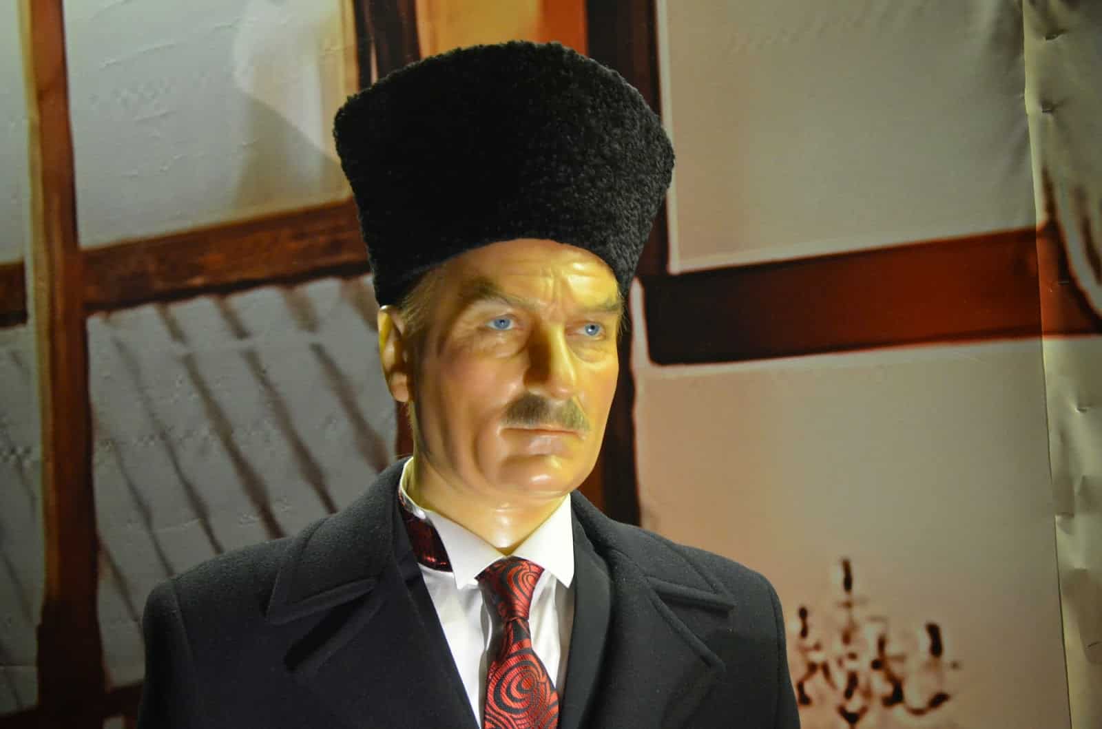 Mustafa Kemal Atatürk at Jale Kuşhan Wax Museum at Istanbul Sapphire in Turkey