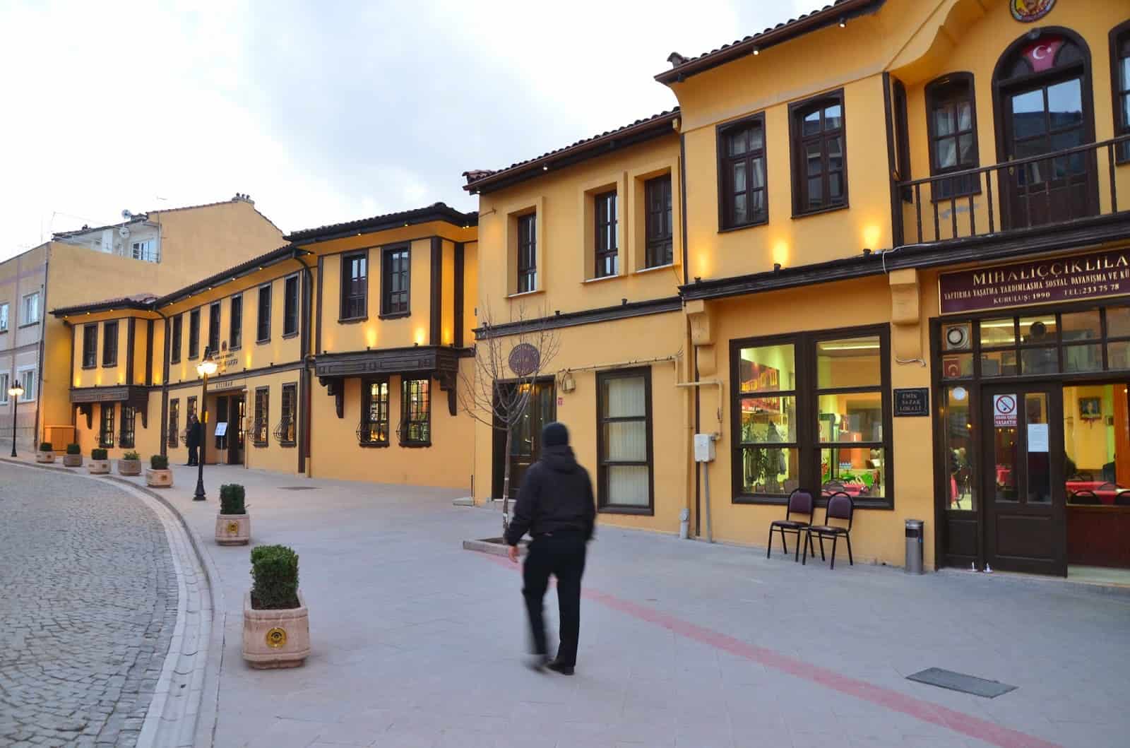 Restored Ottoman buildings in Odunpazarı in Eskişehir, Turkey