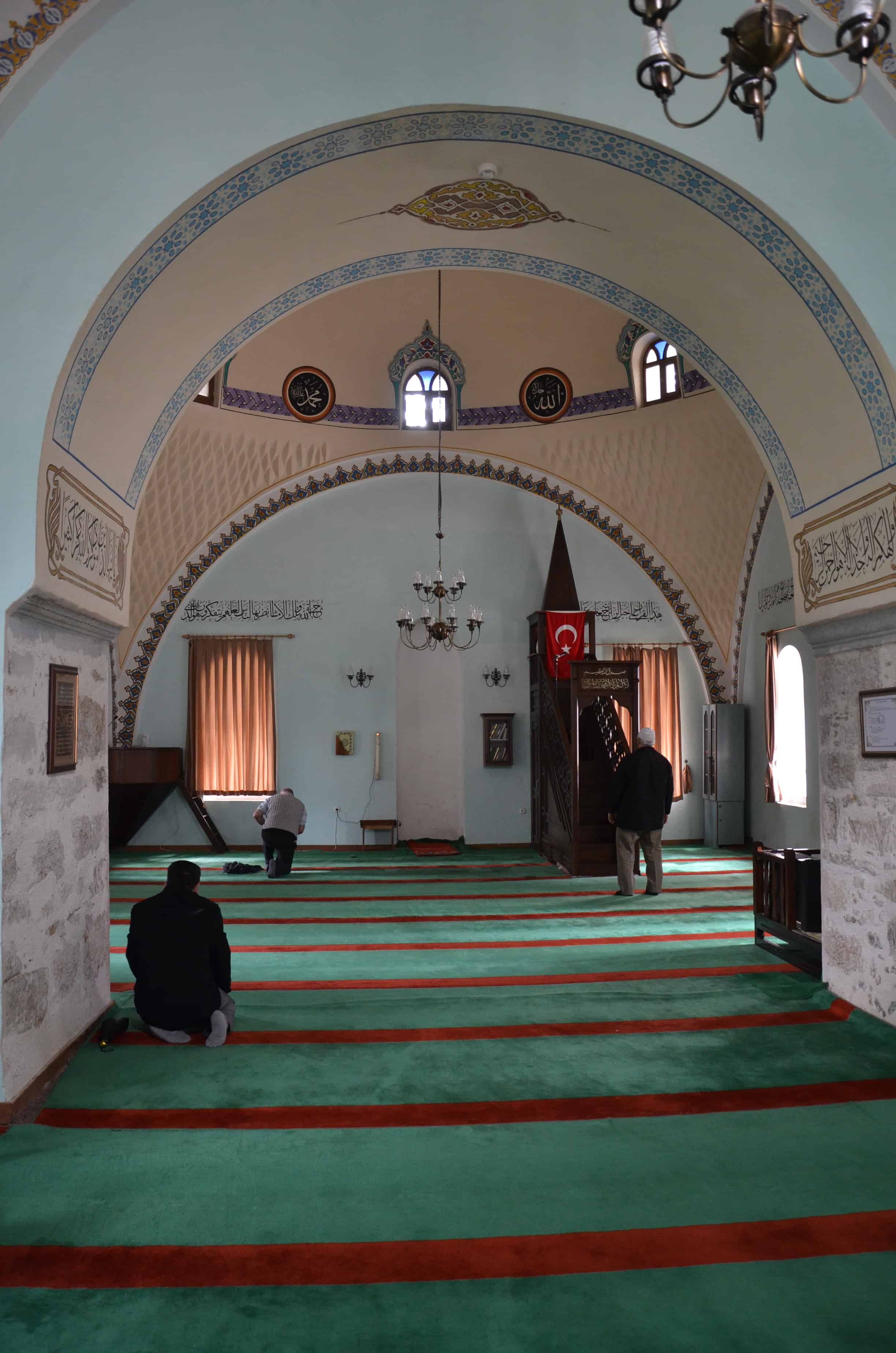 Prayer hall of the Burma Mosque in Uşak, Turkey