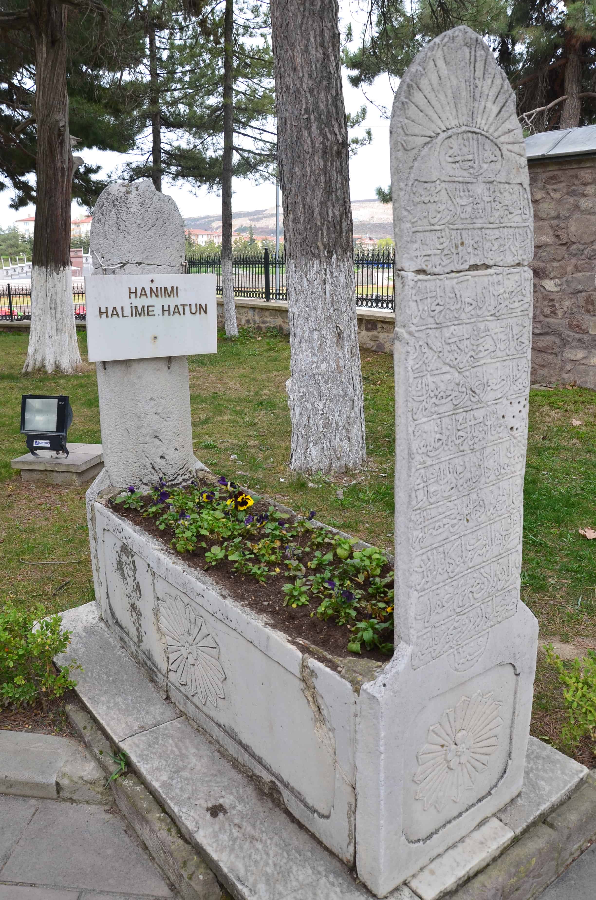 Tomb of Hanımı Halime Hatun at Ertuğrul Gazi Türbesi in Söğüt, Turkey