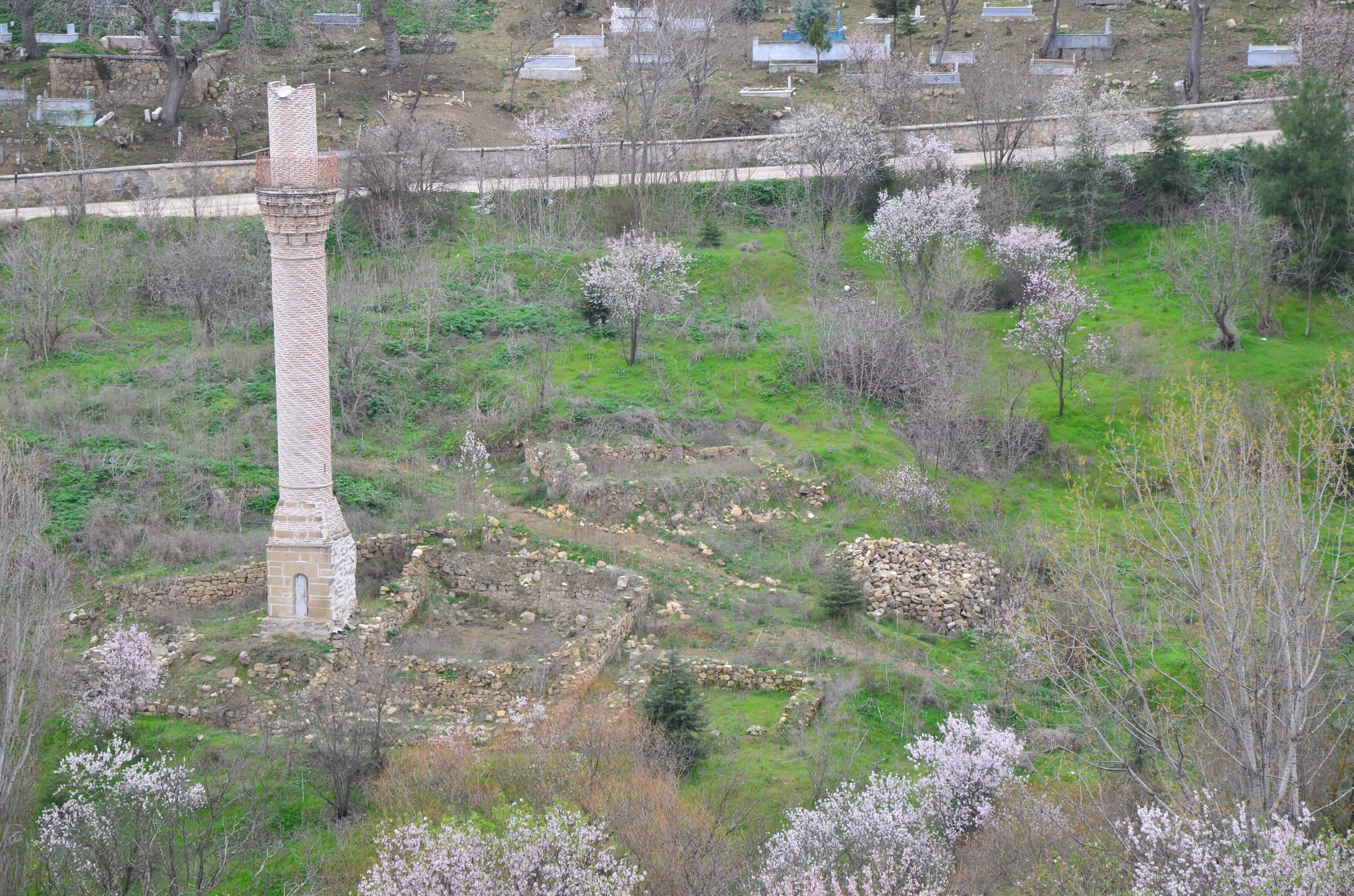 Broken minaret in Bilecik, Turkey