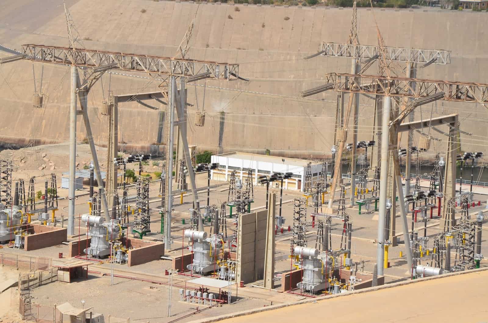 Power plant at the Aswan Dam in Egypt