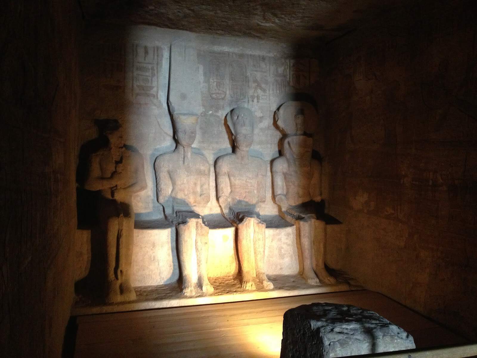 Inner Sanctuary at the Temple of Ramses II at Abu Simbel, Egypt