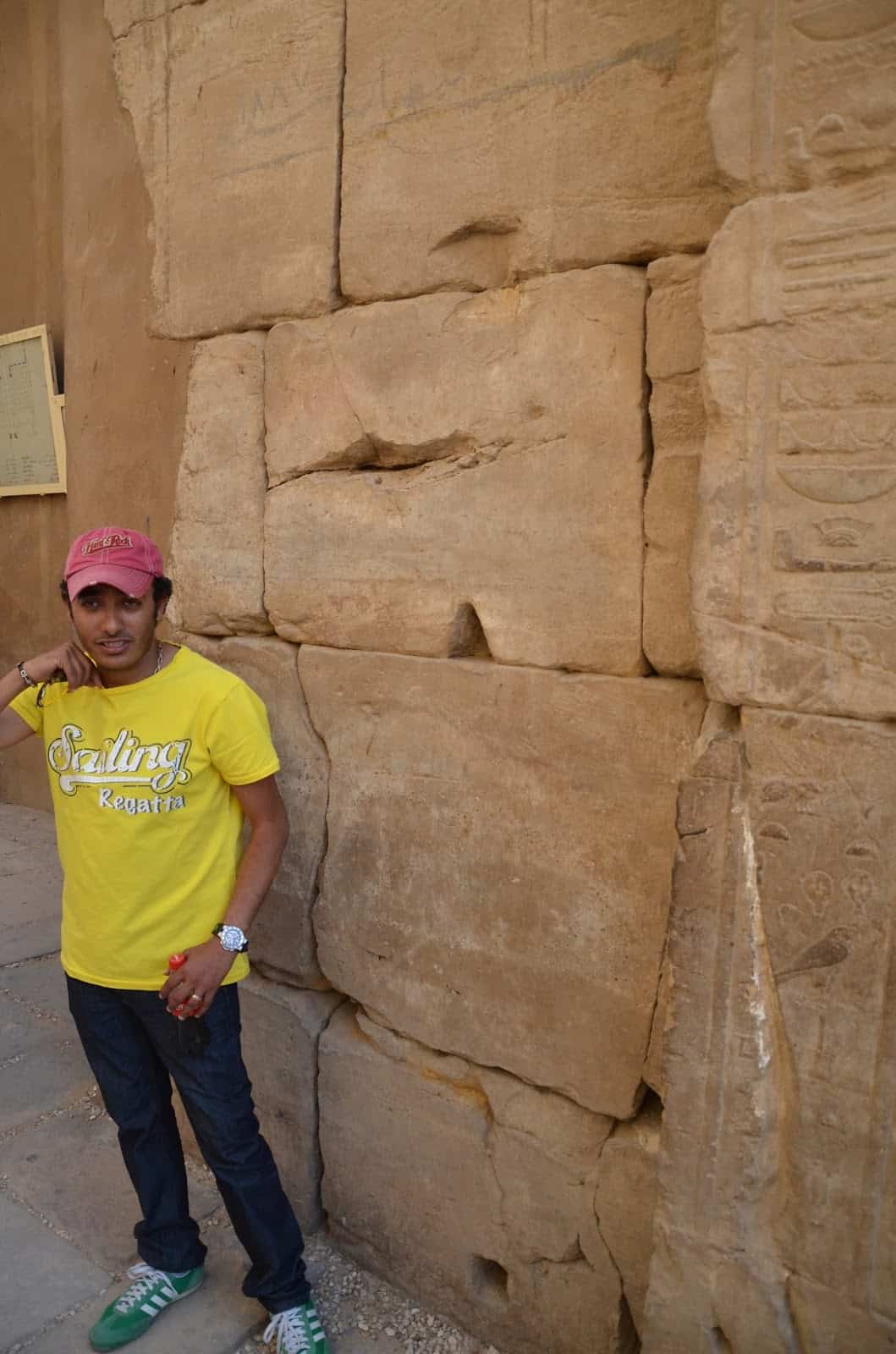 The black line above Sem Sem marks the water level in 1887 at Karnak Temple