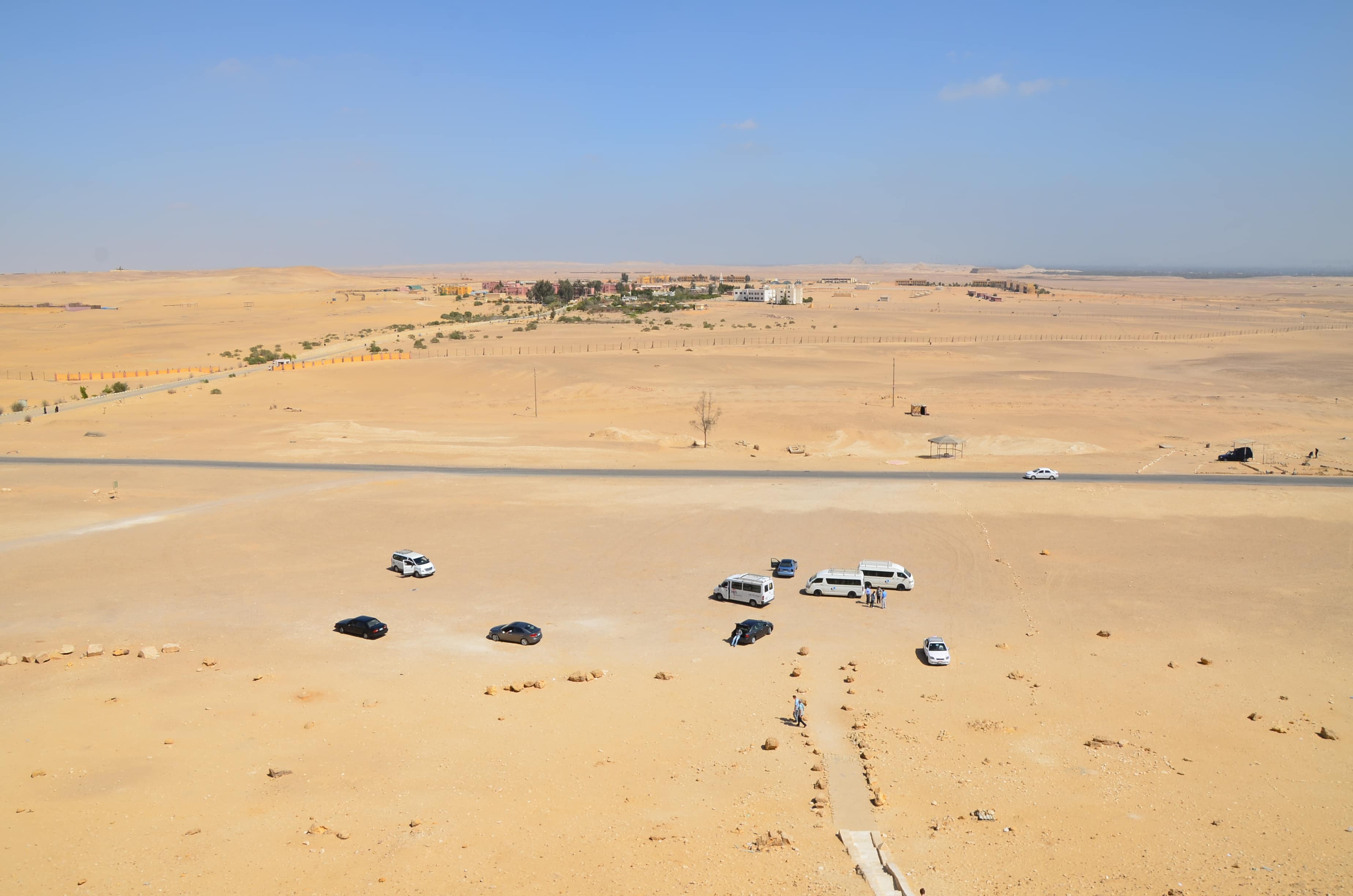 View from the Red Pyramid in Dahshur, Egypt