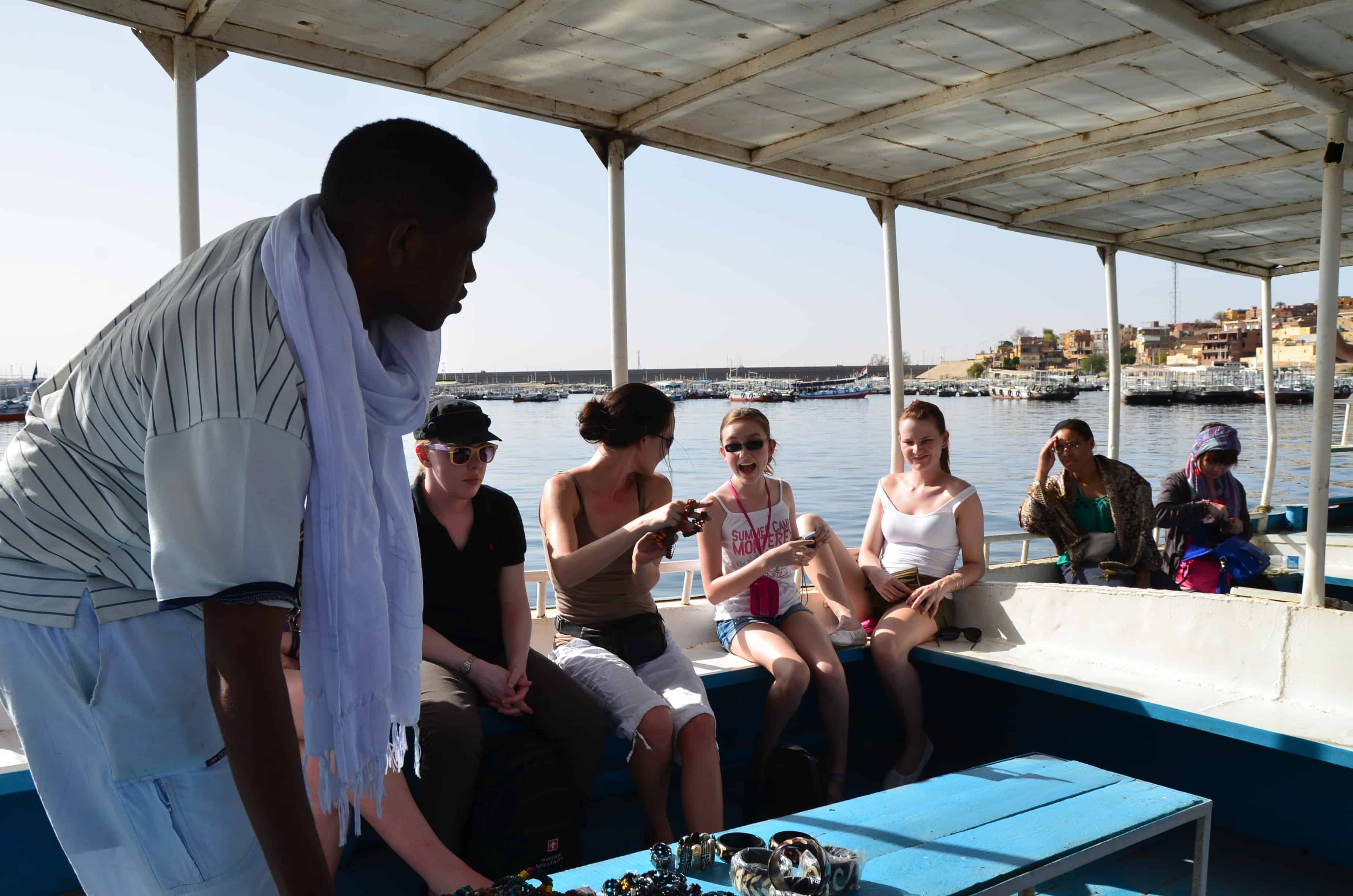 Boat ride to Agilkia Island in Egypt
